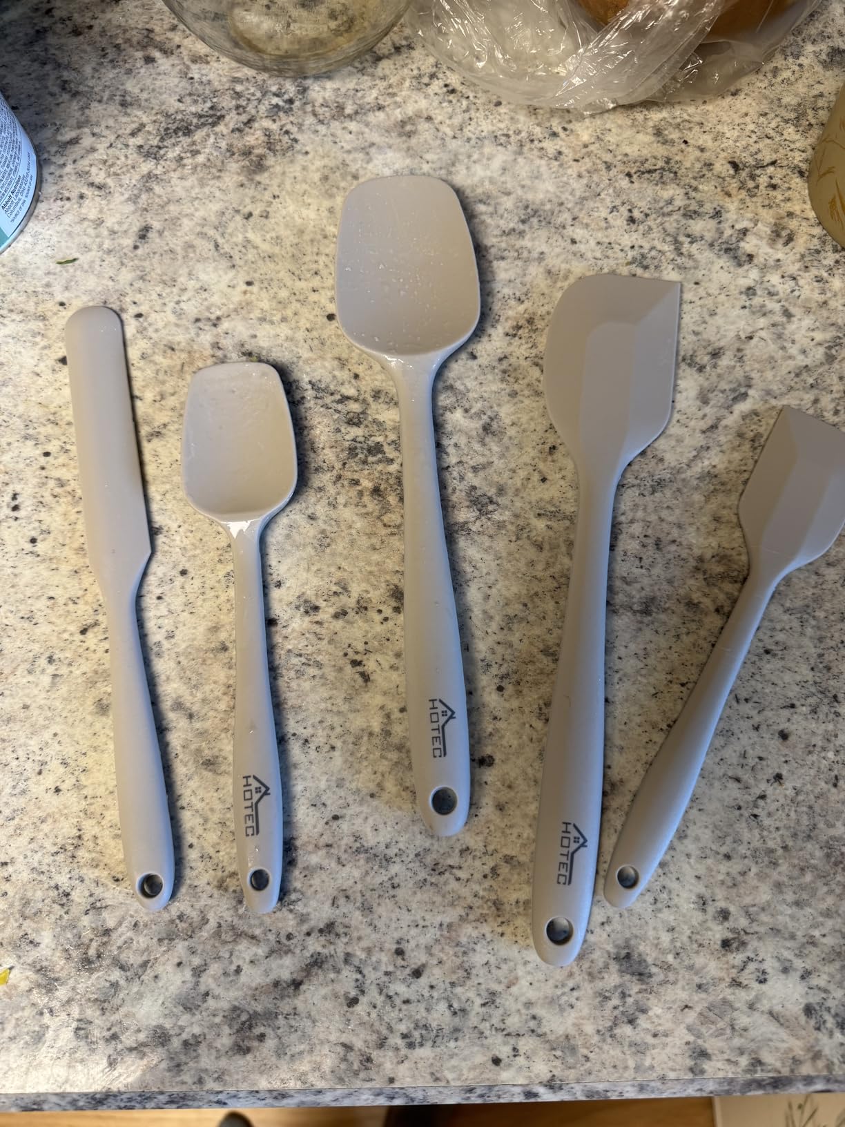 HOTEC Silicone Rubber BPA-Free Spatula Set, Set of 5, Classic Blue customer photo 1