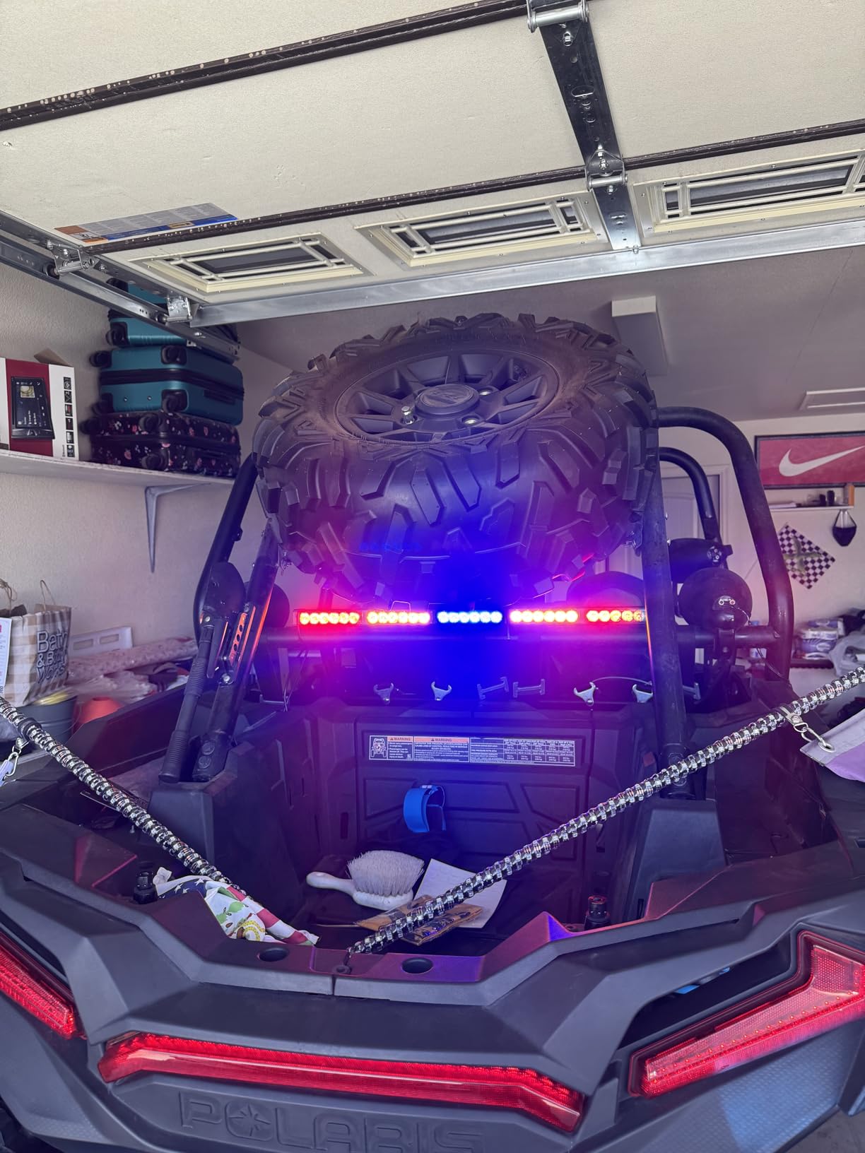 30'' UTV LED Chase Light Bar w/ 1.75''-2'' Roll Cage Mount Bracket customer photo 1
