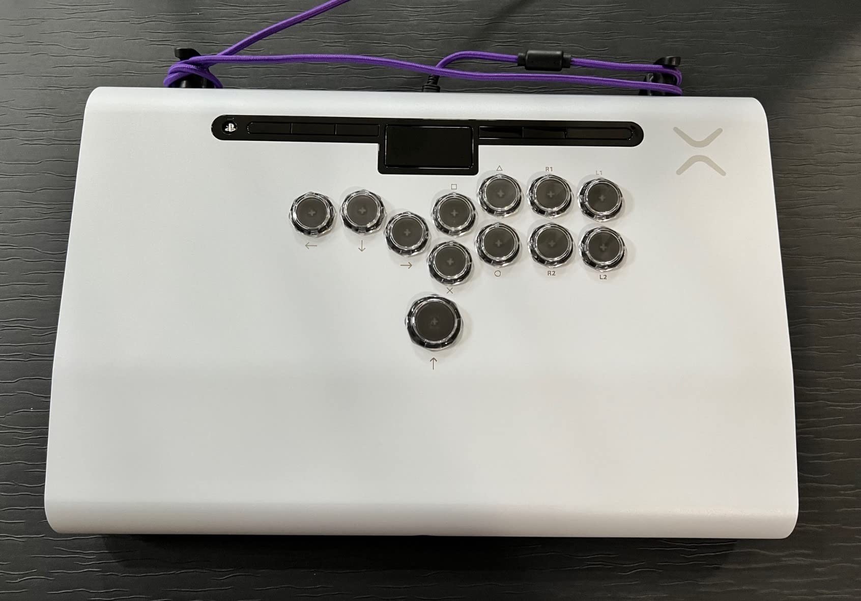 Victrix Pro FS-12 Esports Playstation Fight Stick All Button Arcade Controller for Playstation 5 / PS5, PS4, PC, Tournament Grade 12-Button Sanwa Denshi, Durable Aluminum, Detachable Joystick, Lockable Control Bar for Fighting Games (White) customer photo 2