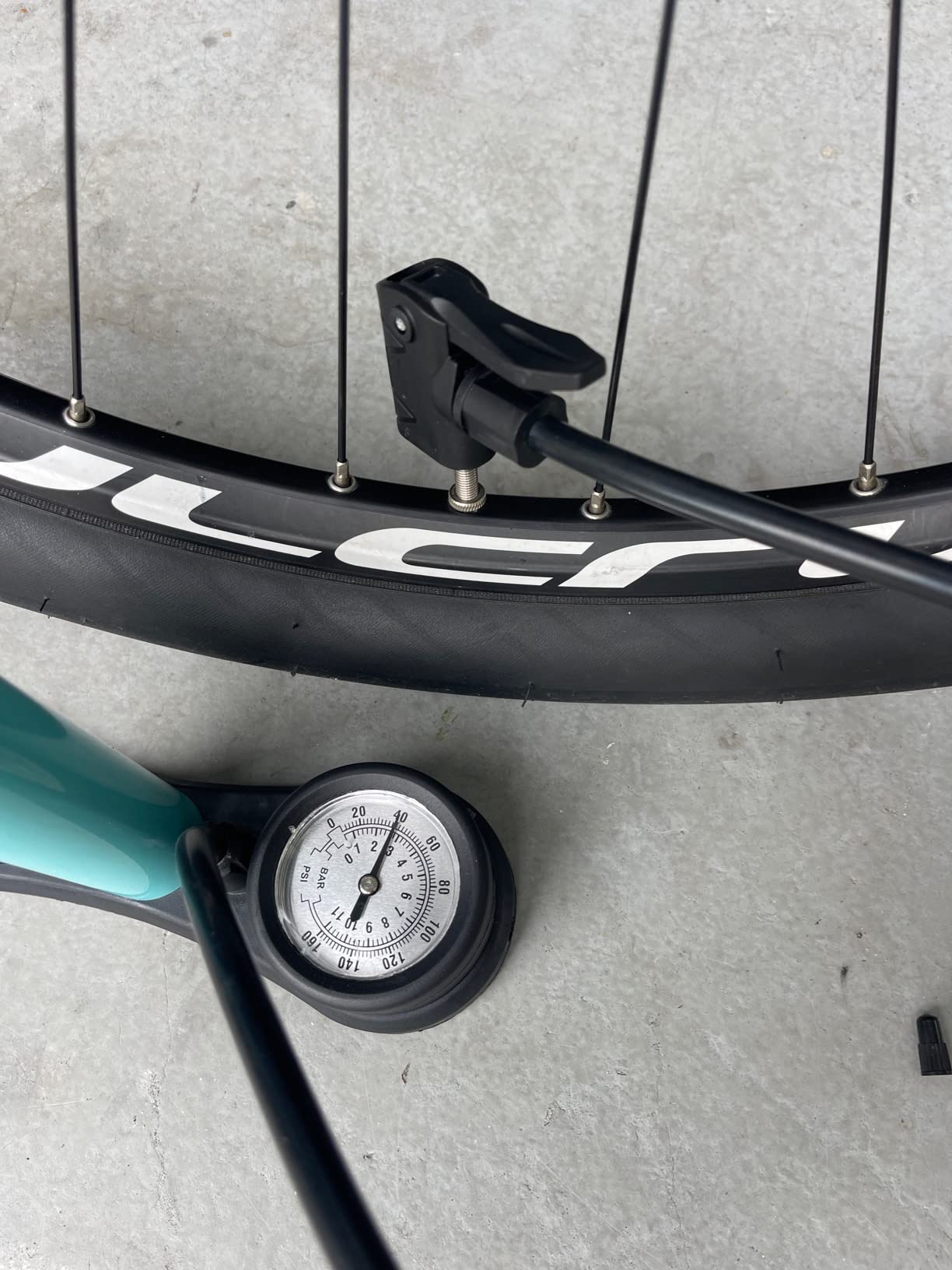 MOHEGIA Bike Floor Pump with Gauge: Air Bicycle Pump with High Pressure 160 PSI,Fits Schrader and Presta Valve -Inflator with Ball Pump Needles for MTB Road Bike, Ball, Balloon, Inflatables customer photo 1