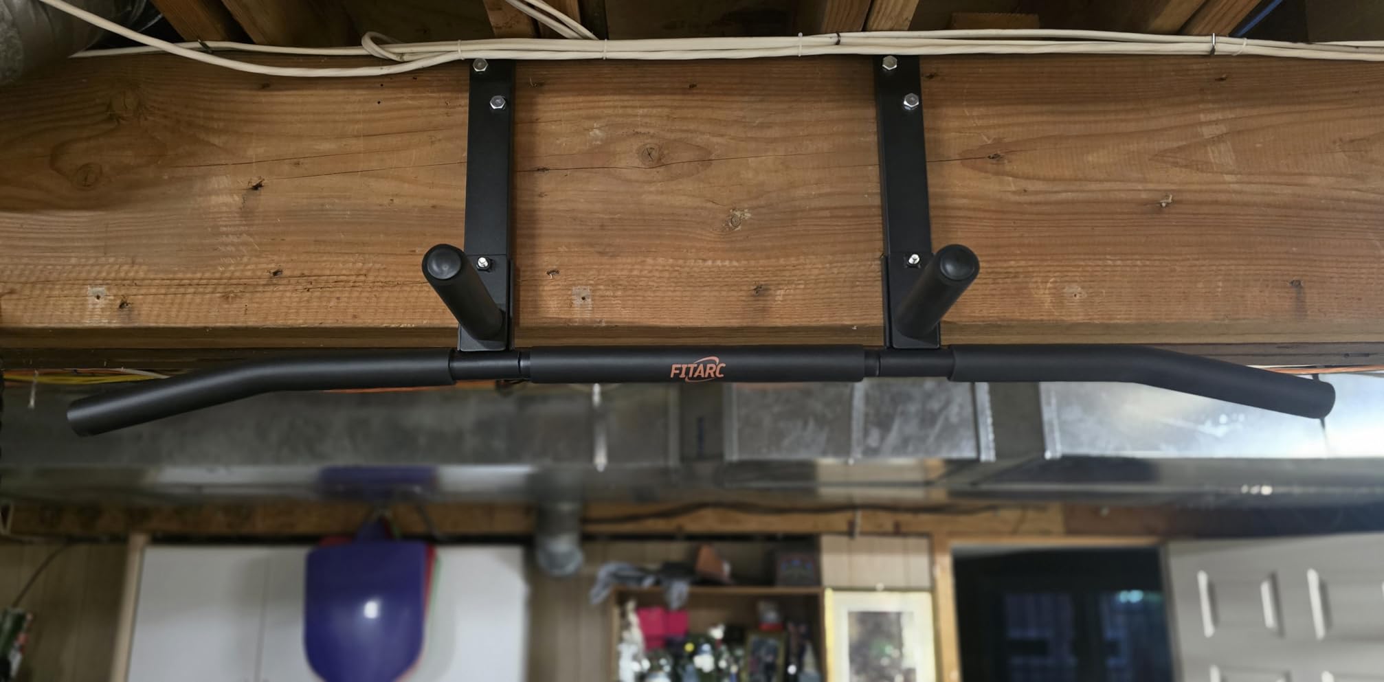 Fitarc Joist Mount Pull Up Bar, Wall Mount Pull Up Bar for Home Gym customer photo 1