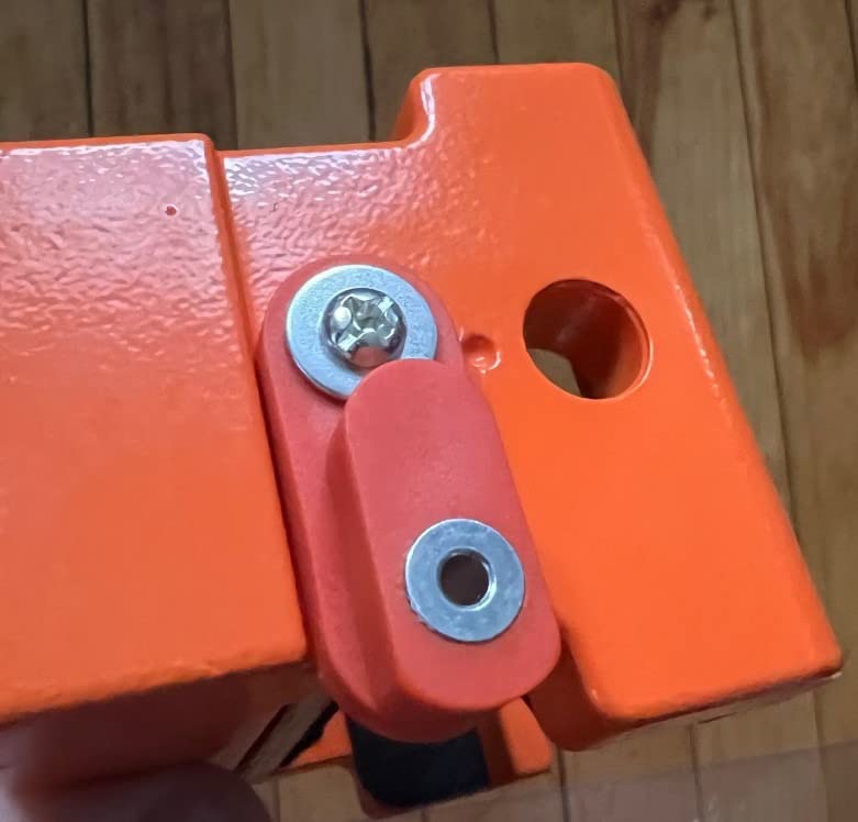 Cabinet Clamps, Cabinetry Clamps Cabinet Face Frame Clamps Cabinet Installation Clamps Cabinet Tools with Two Side Screws and Alignment Plate, 2 Pack, Up to 440 lbs Load Capacity, Orange customer photo 2