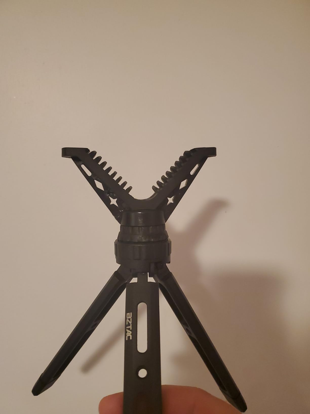 BZTAC Portable Rifle & Pistol Shooting Rest - All Aluminum Compact Mini Rapid Pocket Shooting Stick Stand with 360 Rotation V Yoke Holder customer photo 2
