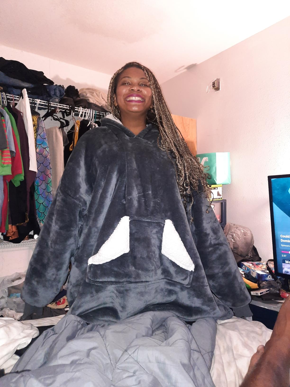 Touchat Wearable Hoodie customer photo 1