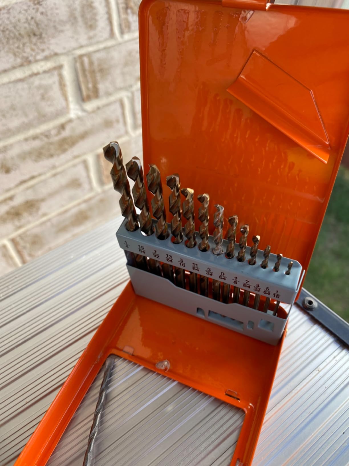 KENDO M35 Cobalt Drill Bit Set for Metal, 13PCS 1/16-1/4 Inch customer photo 1