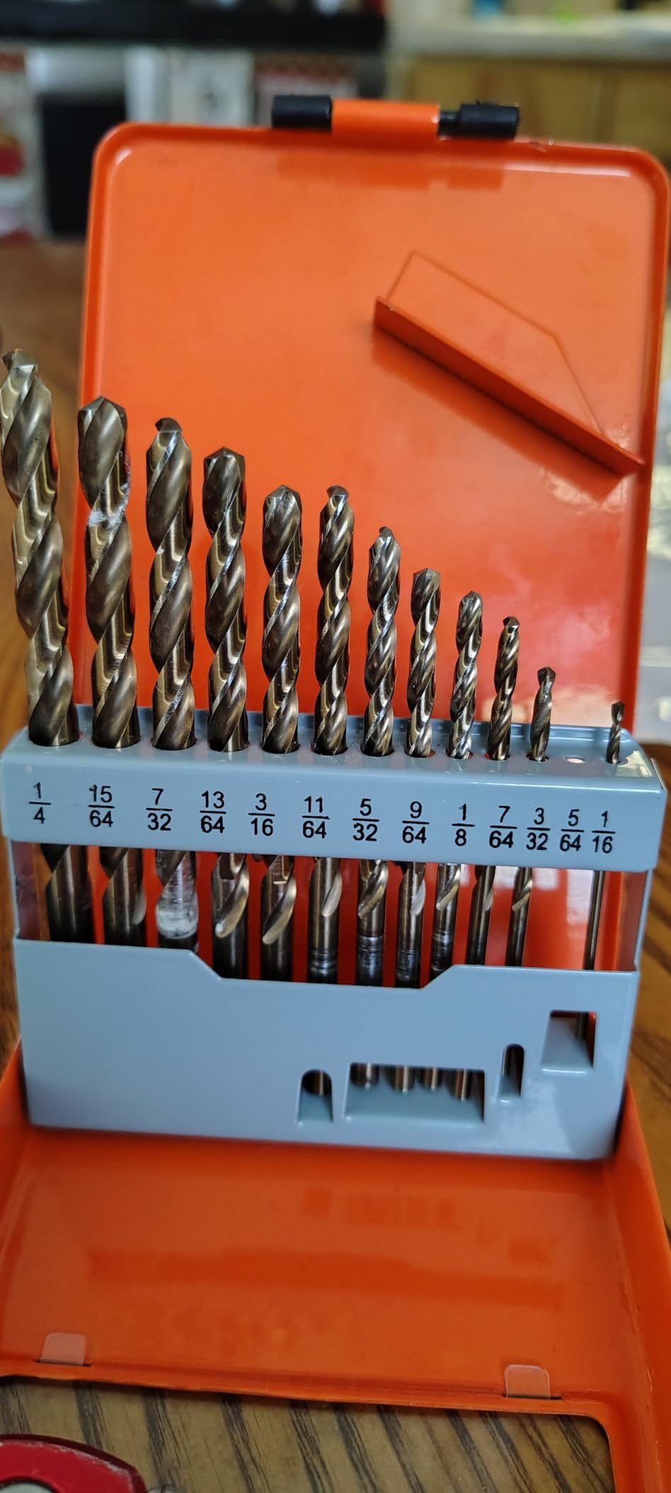 KENDO M35 Cobalt Drill Bit Set for Metal, 13PCS 1/16-1/4 Inch customer photo 2