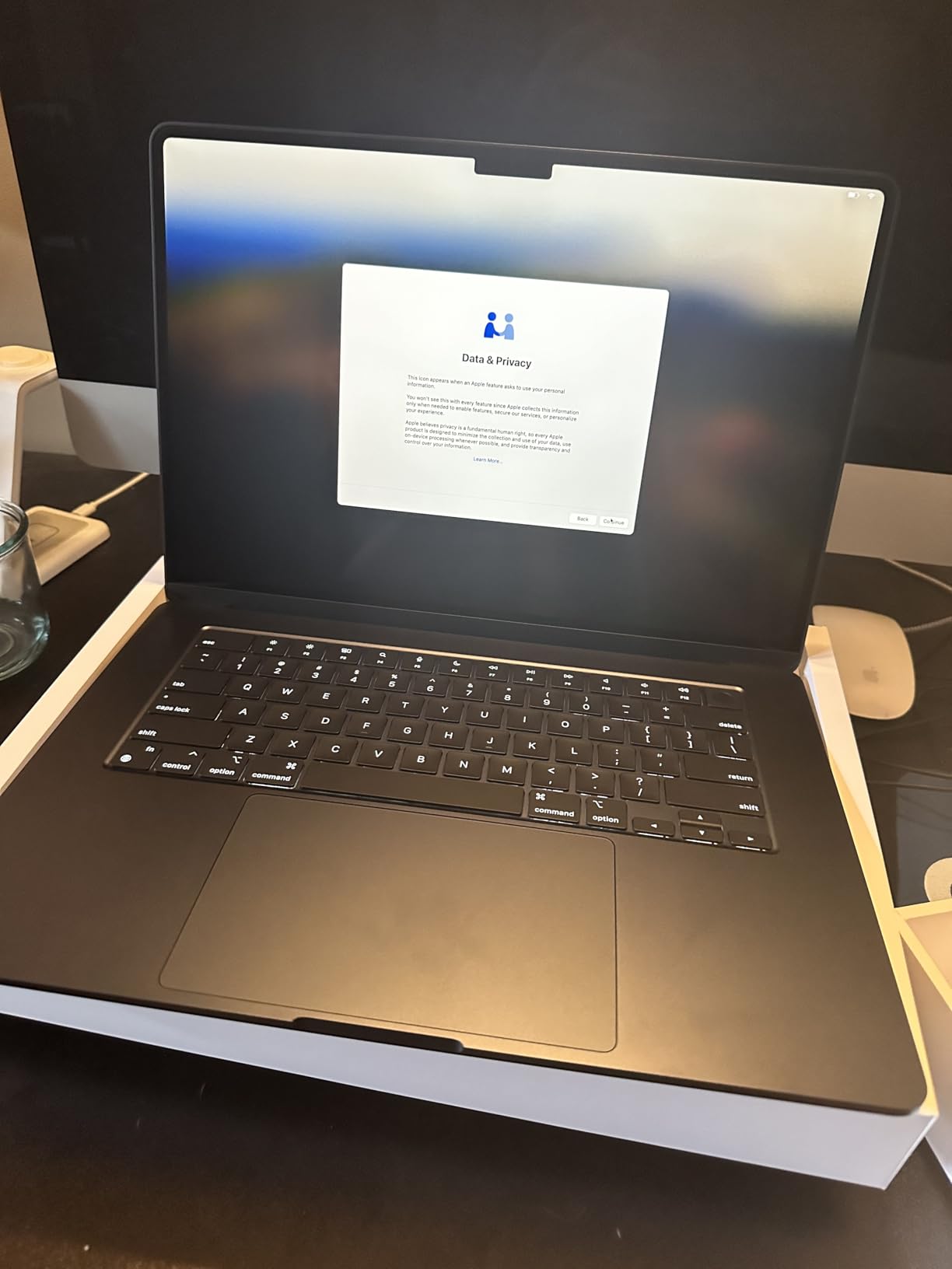 2023 Apple MacBook Air with Apple M2 Chip with 8-Core CPU/10-Core GPU (15-inch, 8GB RAM, 256GB SSD Storage) (QWERTY English) Midnight (Renewed) customer photo 1