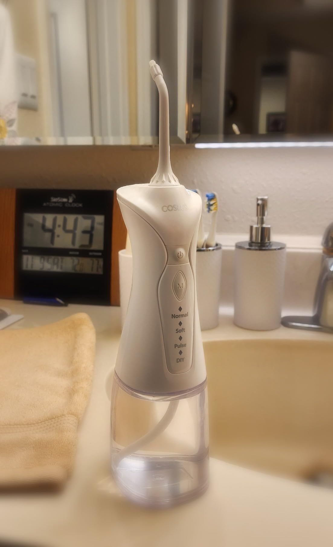 COSLUS C30 Water Dental Flosser, Upgraded DIY Mode, Black, 1Pcs customer photo 2