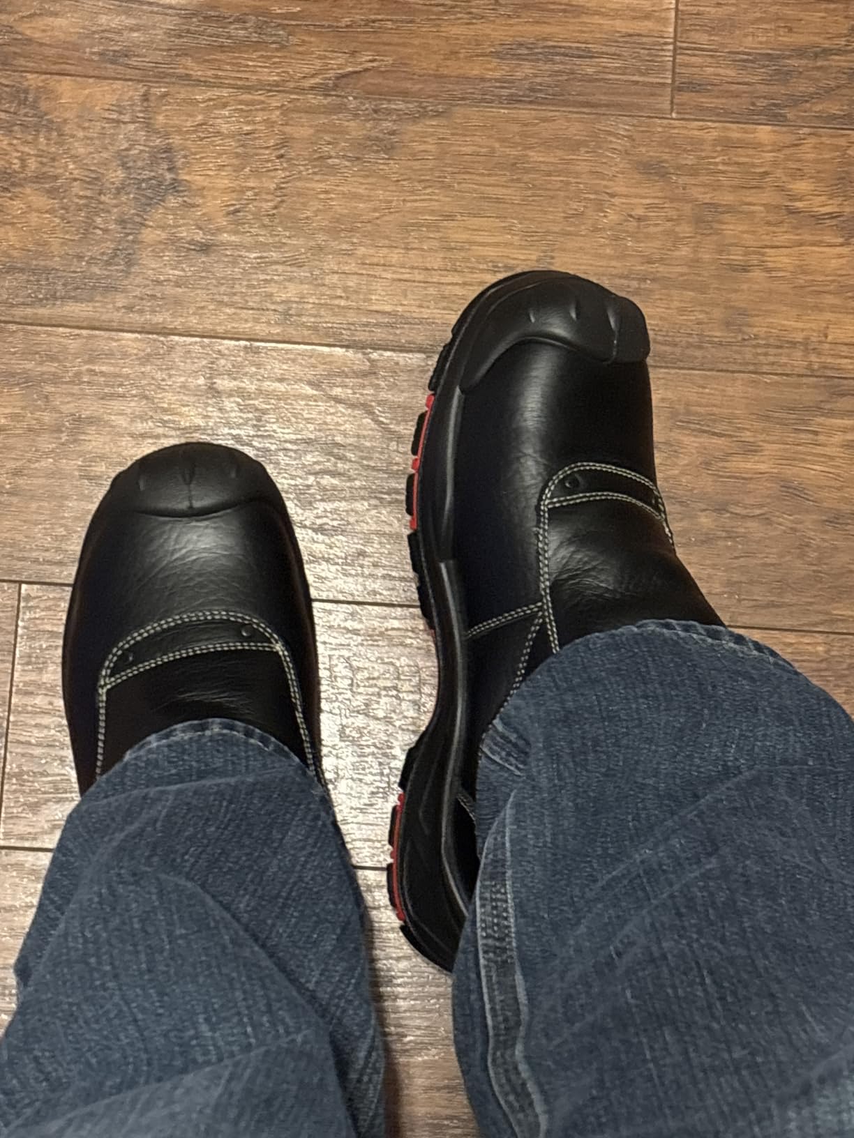 SAFETOE Welding Boots for Men Composite Toe Safety Boots Fire Resistant Welding Boot 300℃Heat Resistant Welder Working Boots customer photo 1