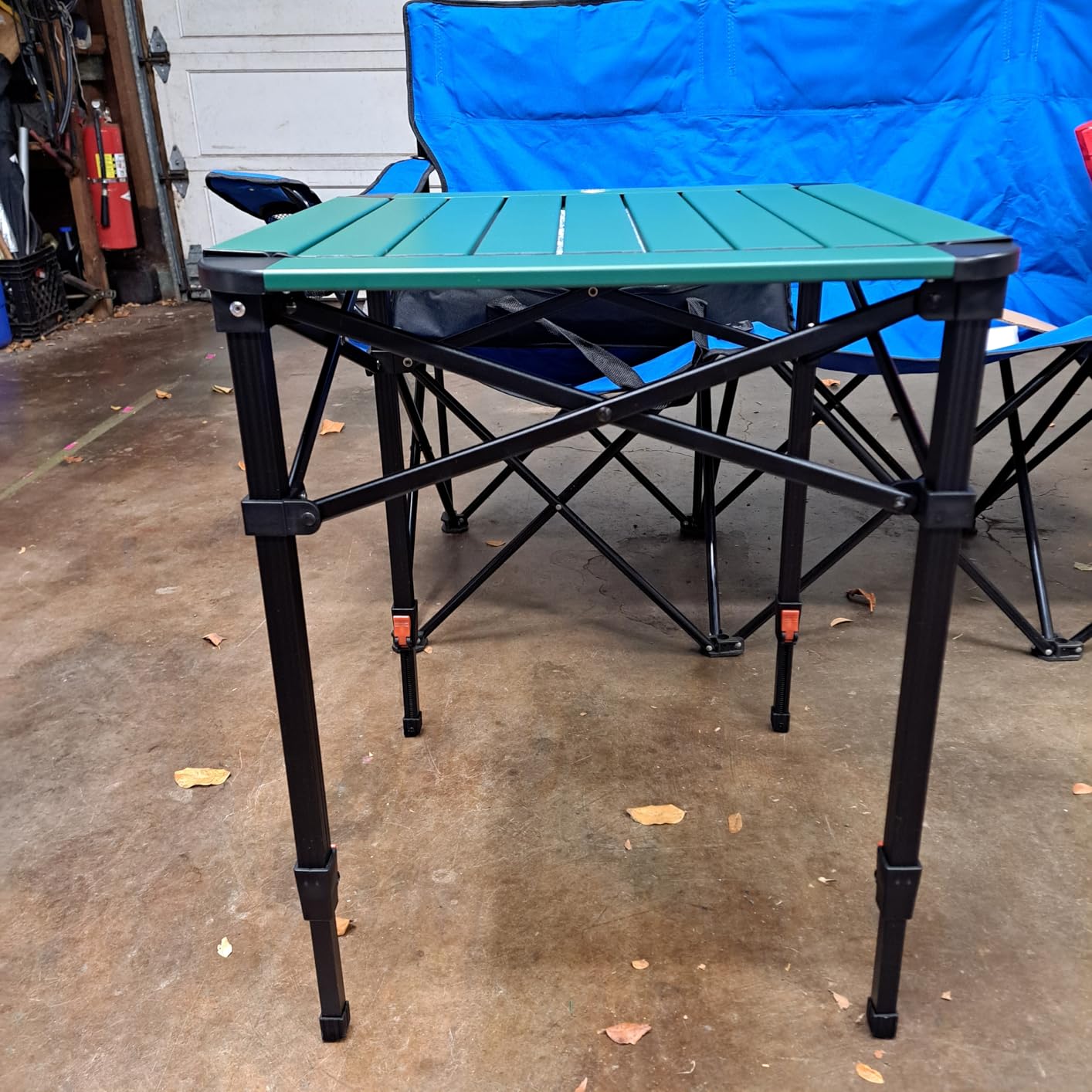 VILLEY Folding Camping Square Table, Portable Aluminum Table, Small customer photo 1