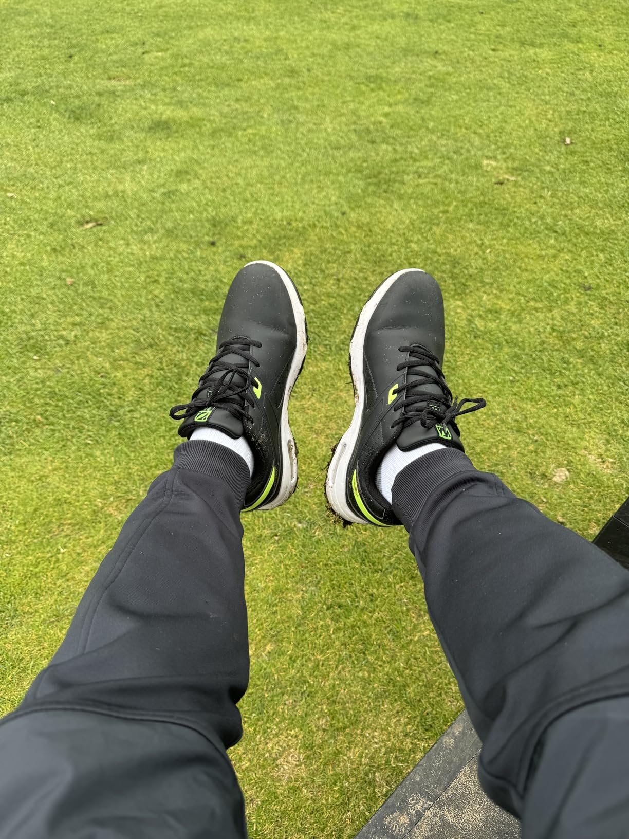 FENLERN Men's Golf Shoes Waterproof Wide Spiked Non Slip customer photo 2