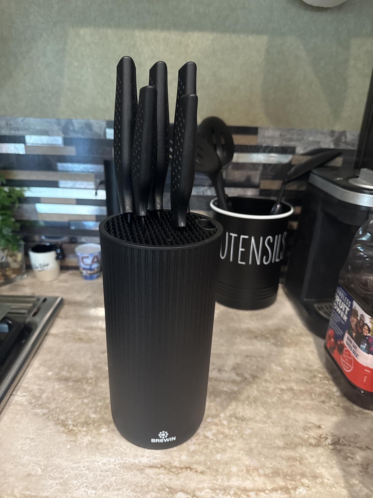Brewin Knife Set, 8PC Kitchen Knife Set with Universal Block and Scissors customer photo 2