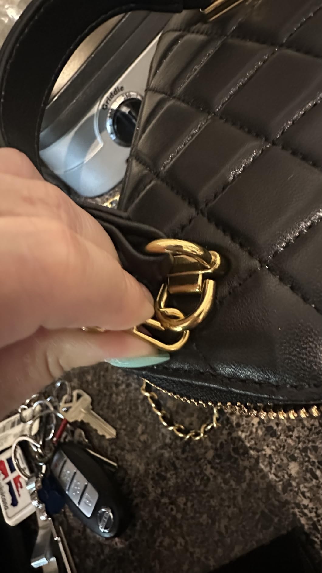 DORIS&JACKY Small Leather Crossbody Purse for Women Mini Top Handle Box Bag customer photo 2