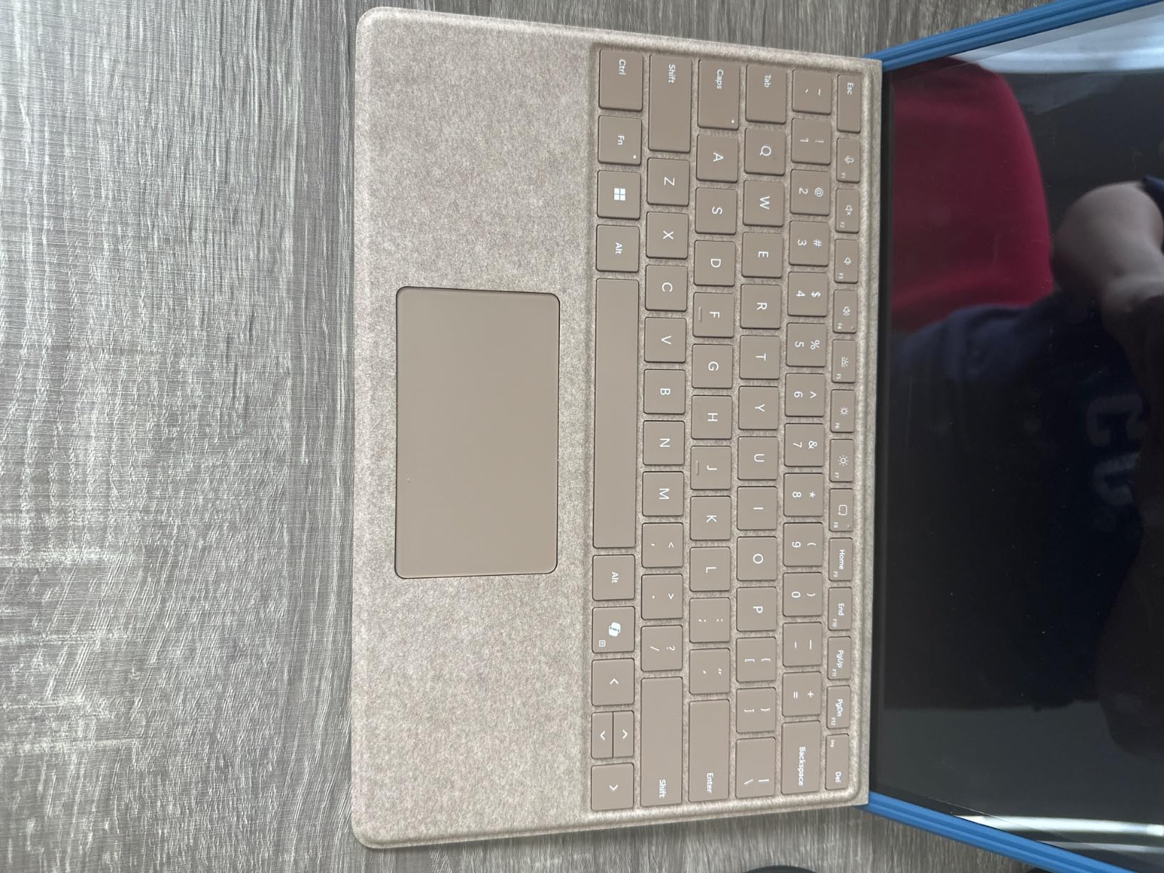 Microsoft Surface Pro Keyboard with Pen Storage, Compatible with Copilot+ (11th Edition), Surface 9 and 8, Alcantara Material, Black customer photo 2