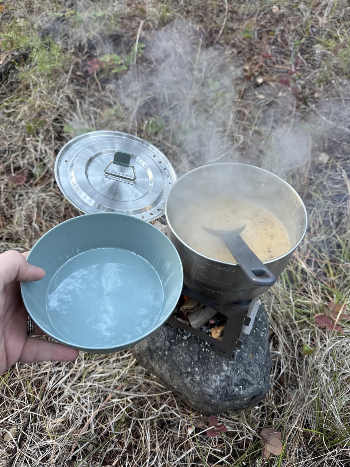 Stanley Wildfare Go 14-Piece Stainless Steel Prep & Cook Set | 1.65 qt Saucepan with Fold & Lock Handle | Bowls, Utensils, Cutting Board | Camping Essentials for Your Camp Kitchen | BPA-Free customer photo 2