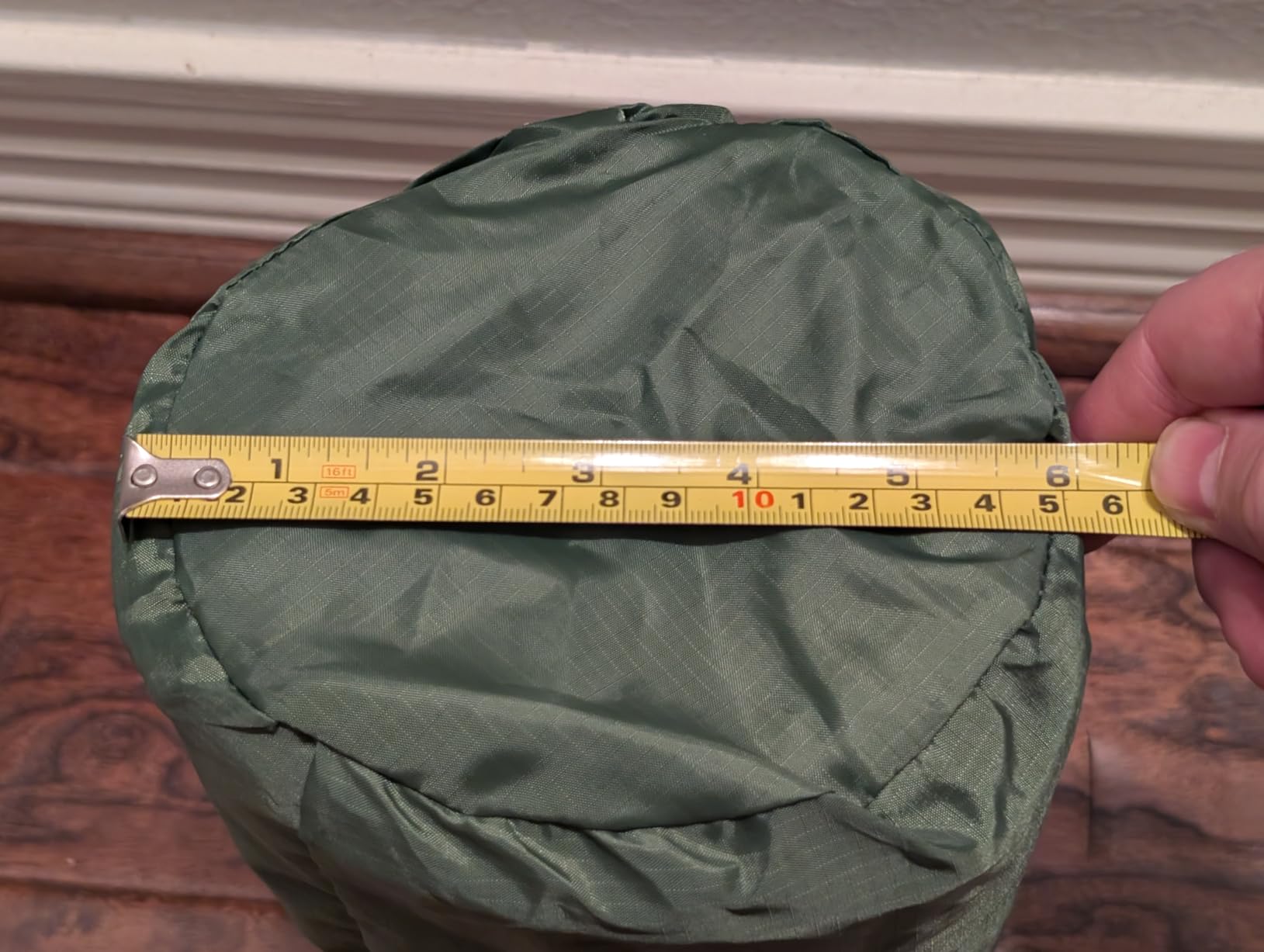 FNARMW Camping Sleeping Pad, Extra Thick 5 Inch Camping Mat with Pillow Built-in Foot Pump Inflatable Sleeping Pads Compact for Camping Backpacking Hiking Traveling Tent(Green) customer photo 1