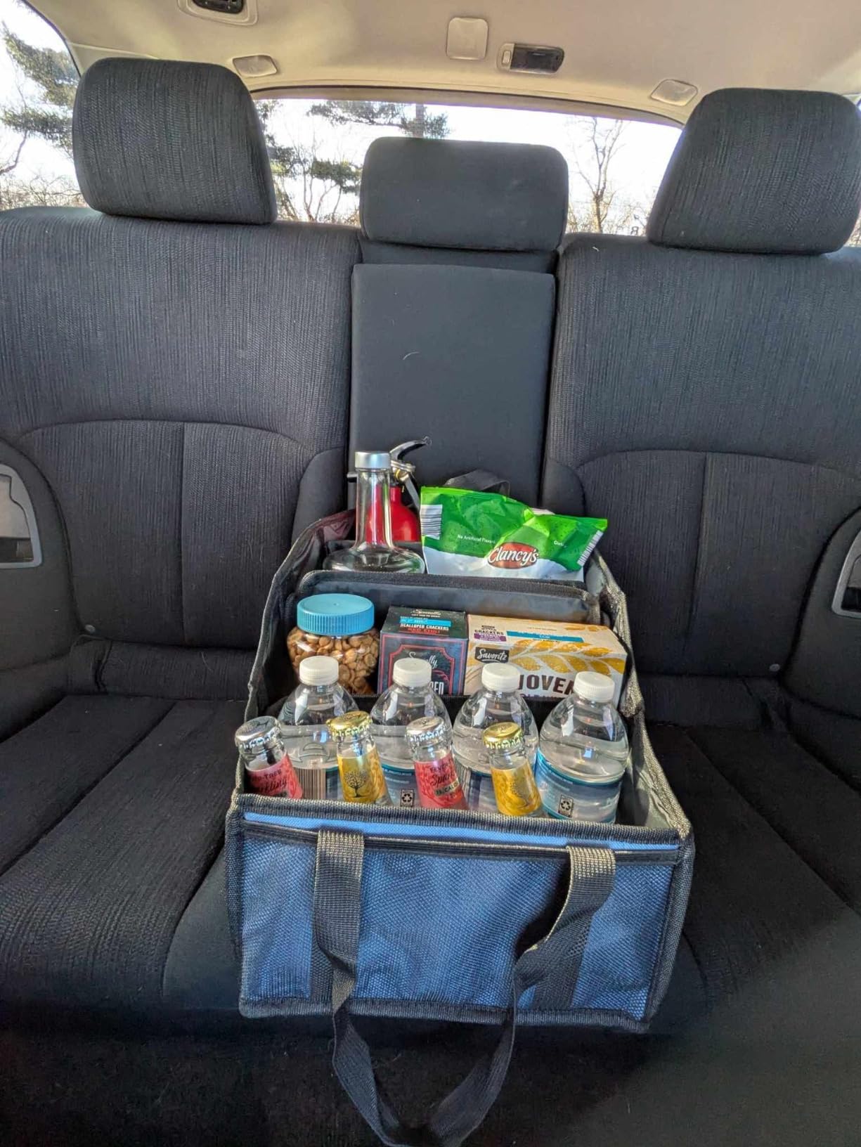 YOHOOLYO Car Seat Organizer with 4 Compartments, 4 Cup Holders customer photo 2