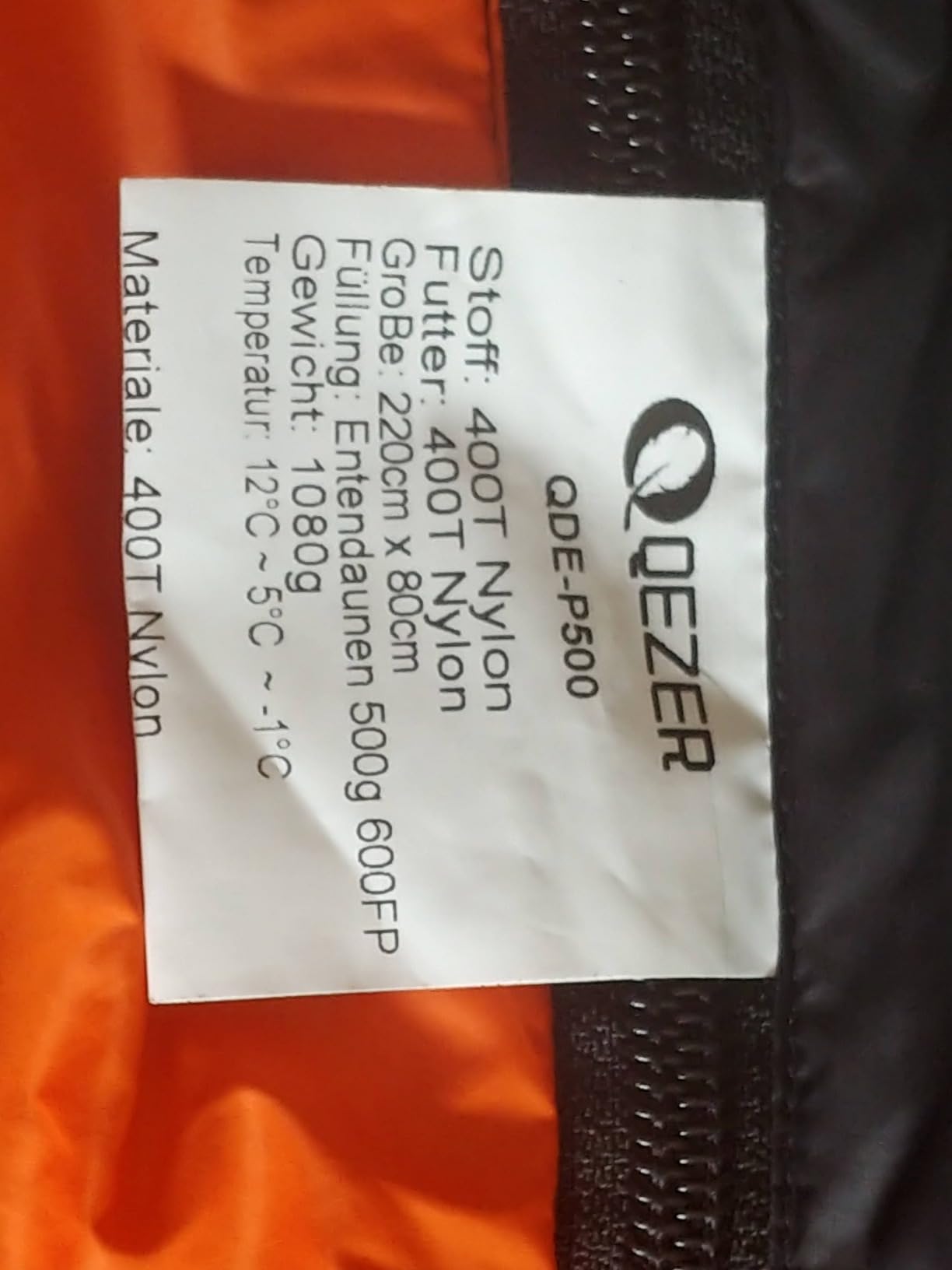 Down Sleeping Bag for Adults, 600FP Cold Warm Weather Backpacking customer photo 2