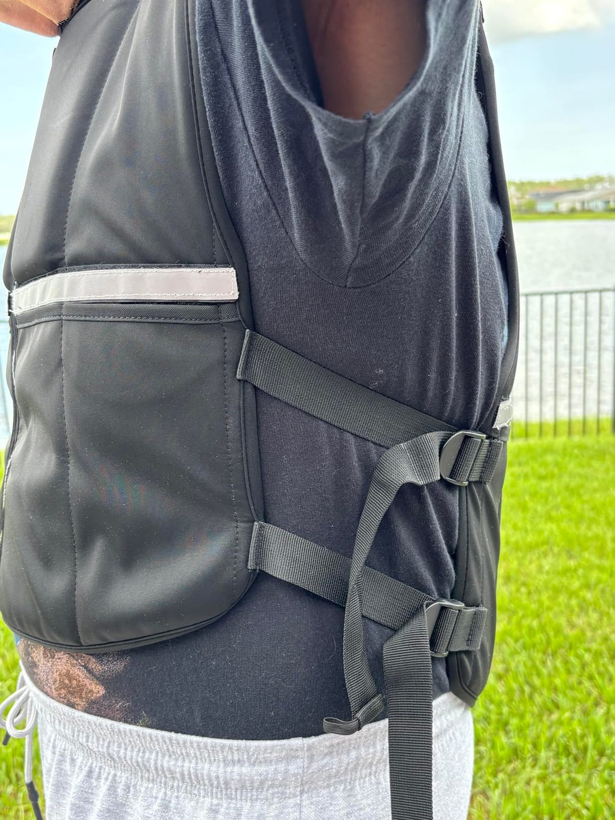 2-45lb Adjustable Weighted Vest Men w/Silicone Weights,Running Rucking Vest customer photo 2