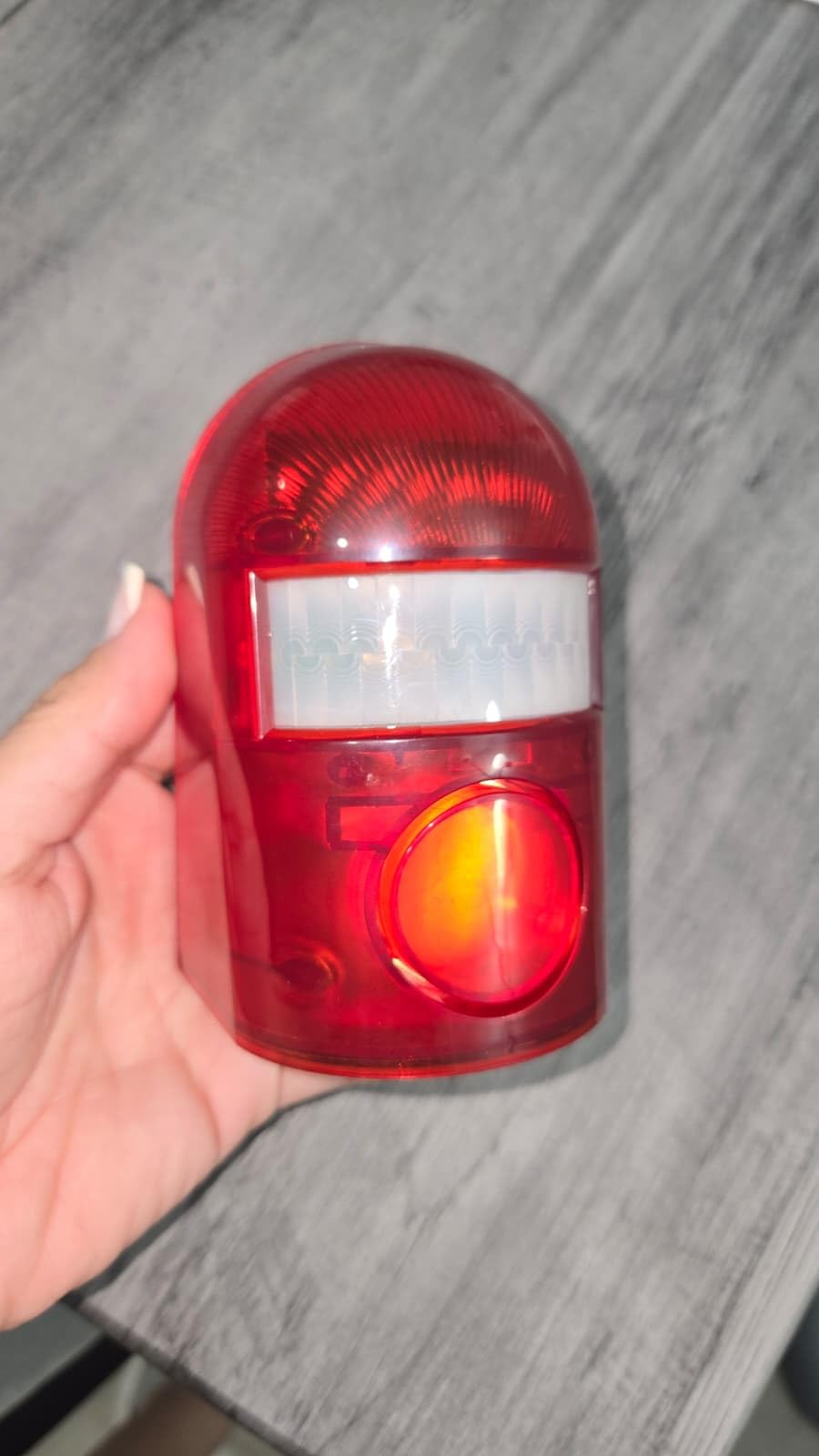 Qualirey 2 Pack Solar Motion Sensor Alarm 129db Outdoor Strobe Light,Red customer photo 2