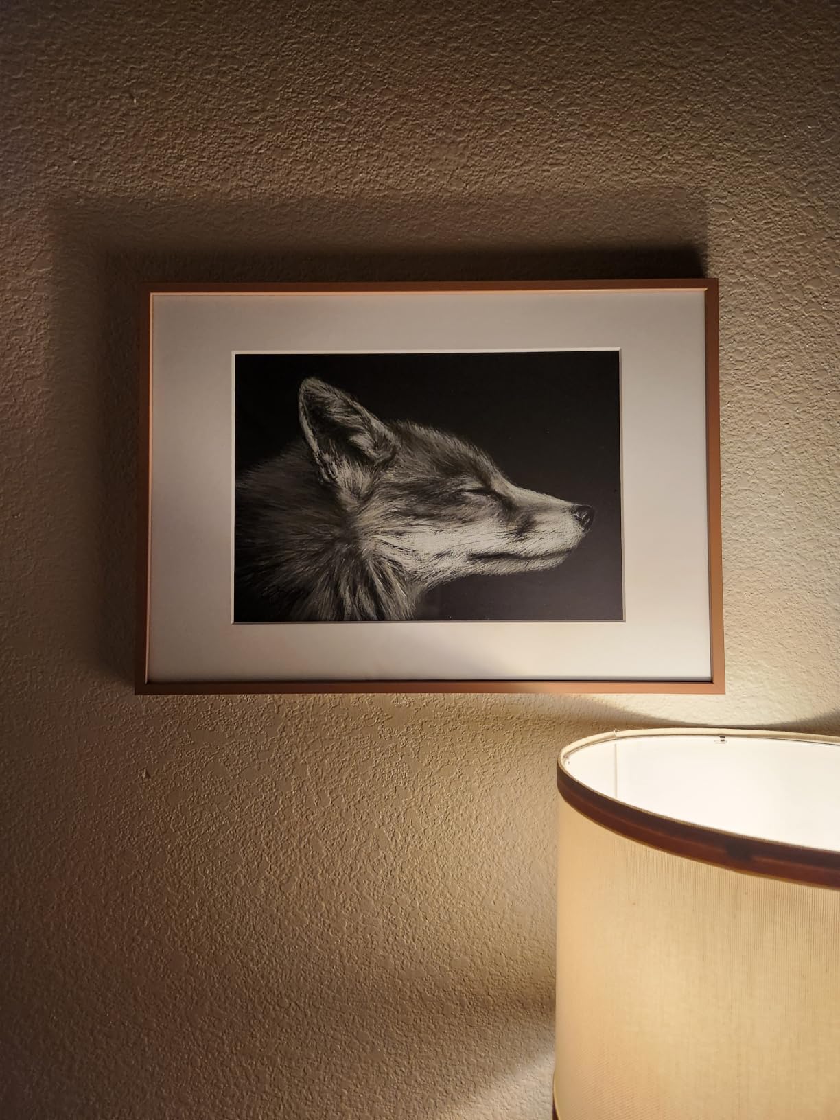 Homeforia 27x40 Brown Oak Poster Frame, High-End Wood, 24x36 Mat, Glass customer photo 2