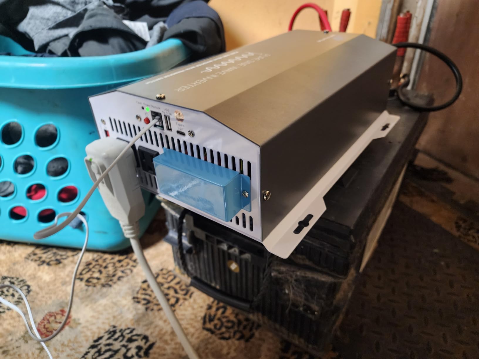 4000W Pure Sine Wave Inverter 12V DC to 120V AC Converter with LCD Remote customer photo 1