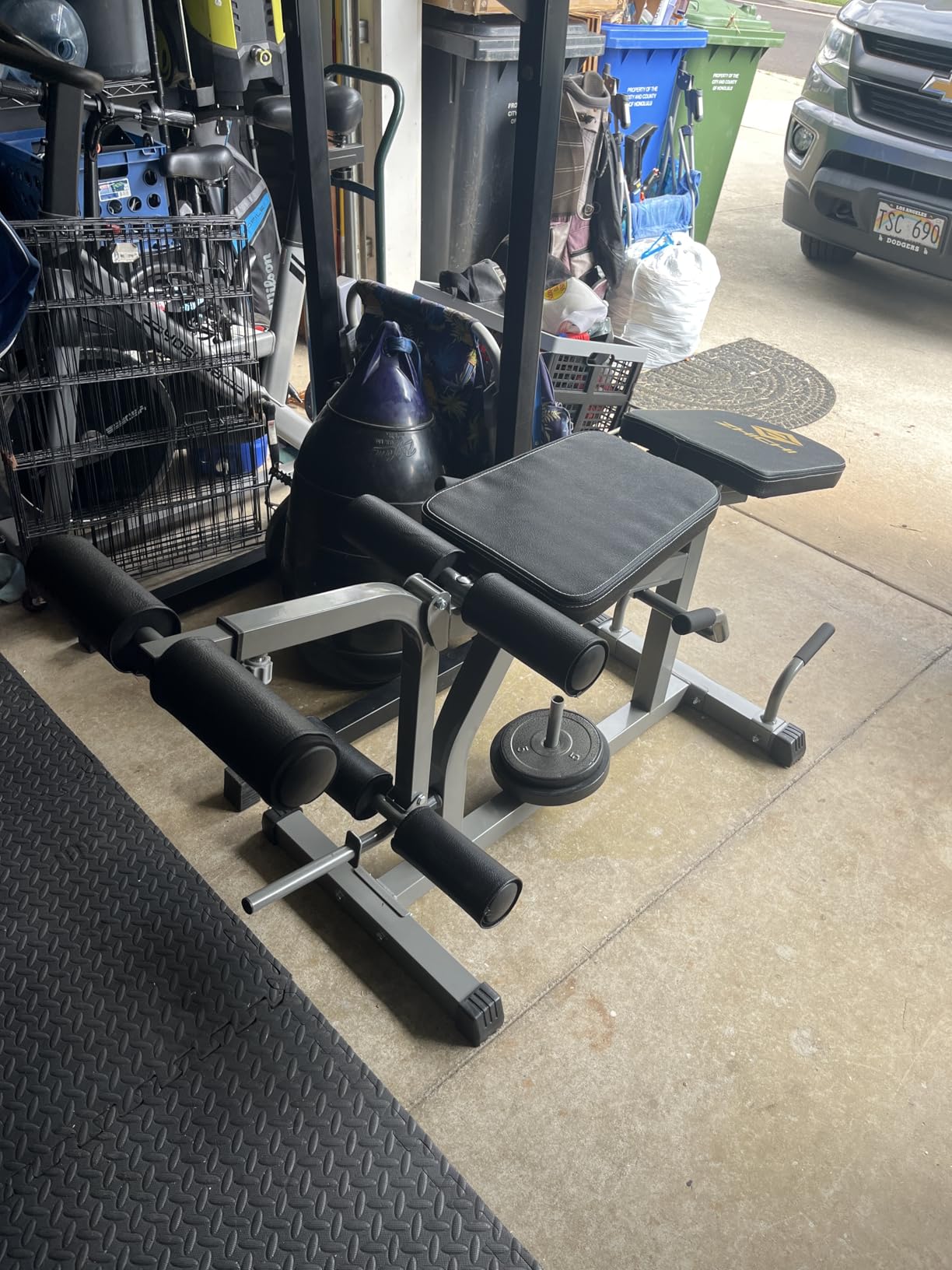 Z ZHICHI 2-in-1 Leg Curl/Extension Machine,Home Use,Burn quads/Calves Fast customer photo 2