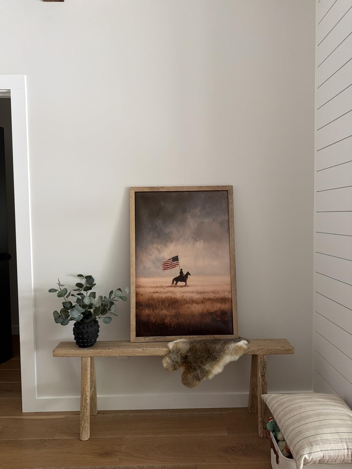 24x36 Poster Frame Brown, with Plexiglass and Wall Mounting, 1 Pack customer photo 2