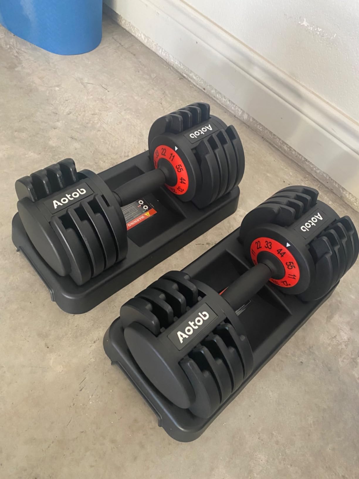 SKOK 25/55lbs Adjustable Dumbbells Set, Adjustable Weights Dumbbells Set customer photo 1