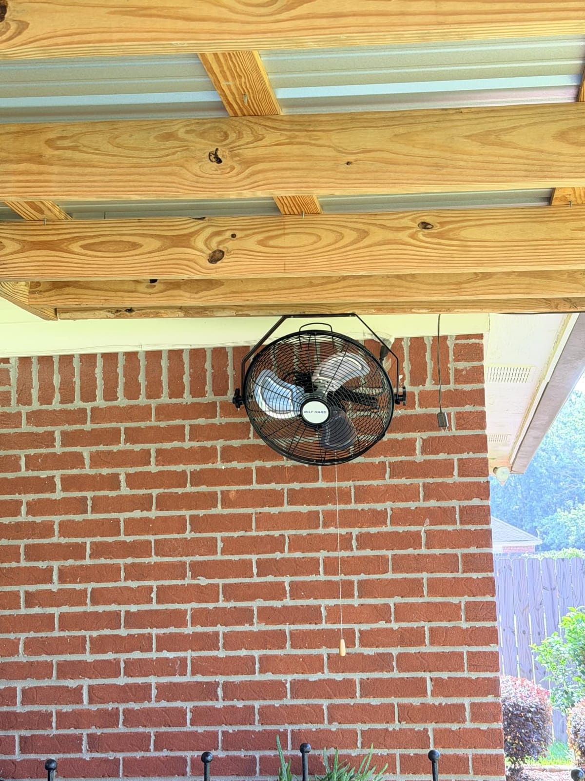 BILT HARD 24 in. Outdoor Oscillating Wall Fan, 6300 CFM 3-Speed Heavy Duty Outdoor Wall Fans, High Velocity Waterproof Fans for Patio, Commercial, Industrial, Warehouse, UL Listed customer photo 2