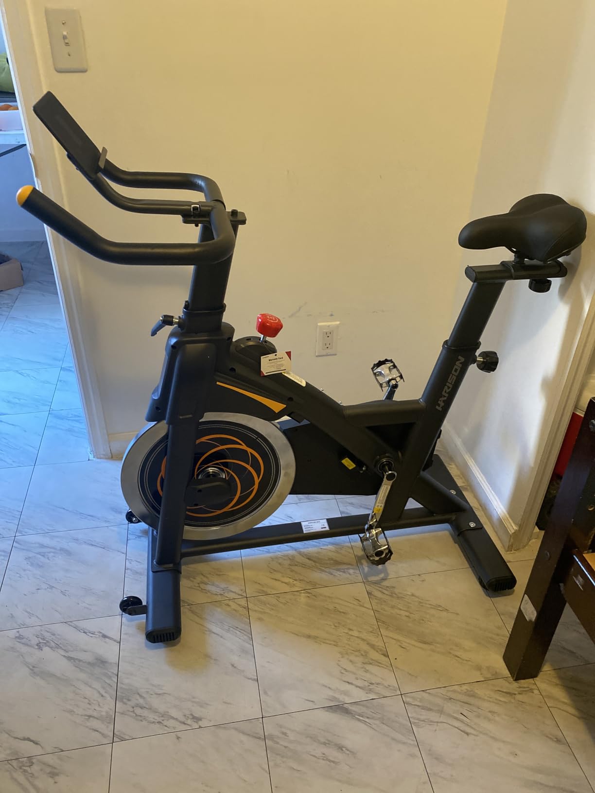 Semi Commercial Exercise Bike 400 lbs Capacity, Magnetic Stationary Bikes for Home Gym with Bluetooth & Tablet Holder & Comfortable Seat Cushion customer photo 1