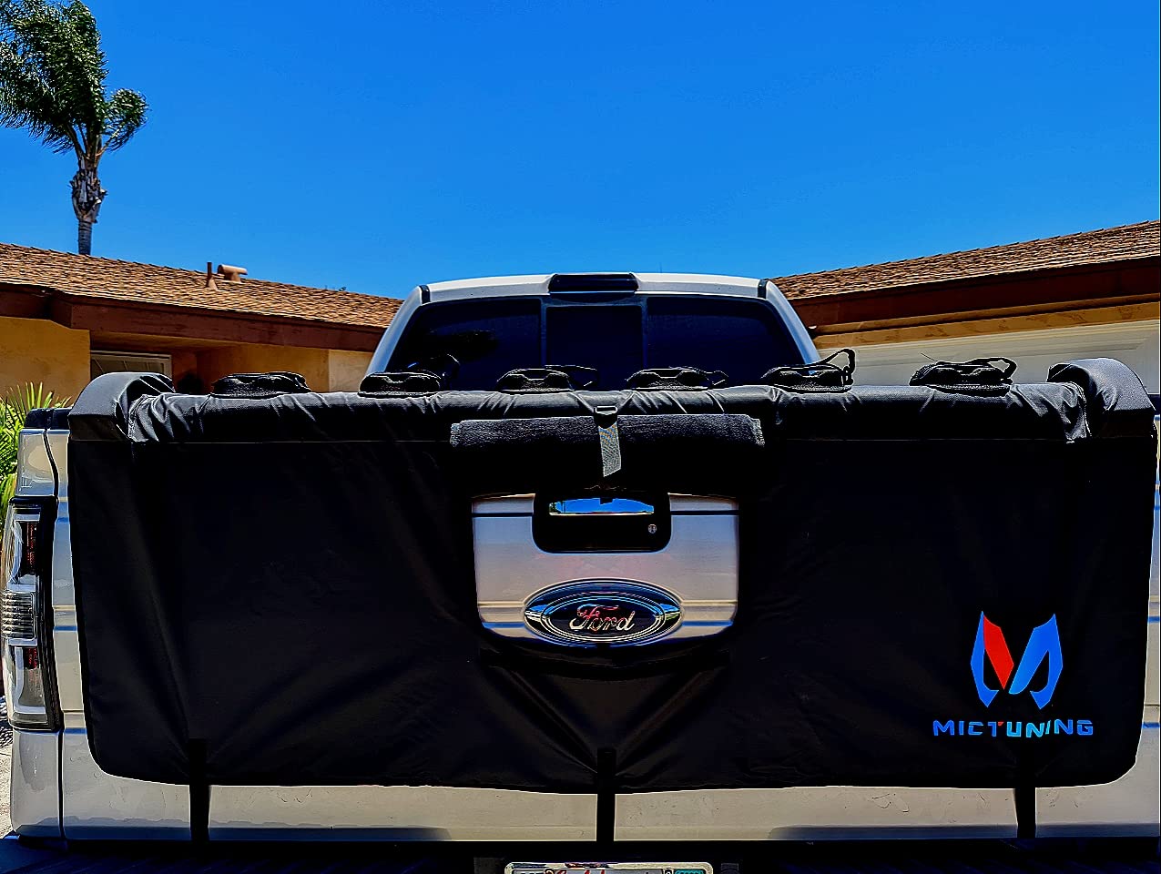 MICTUNING Tailgate Bike Pad for Mountain Bike, Secure 2 Bikes on Truck customer photo 1