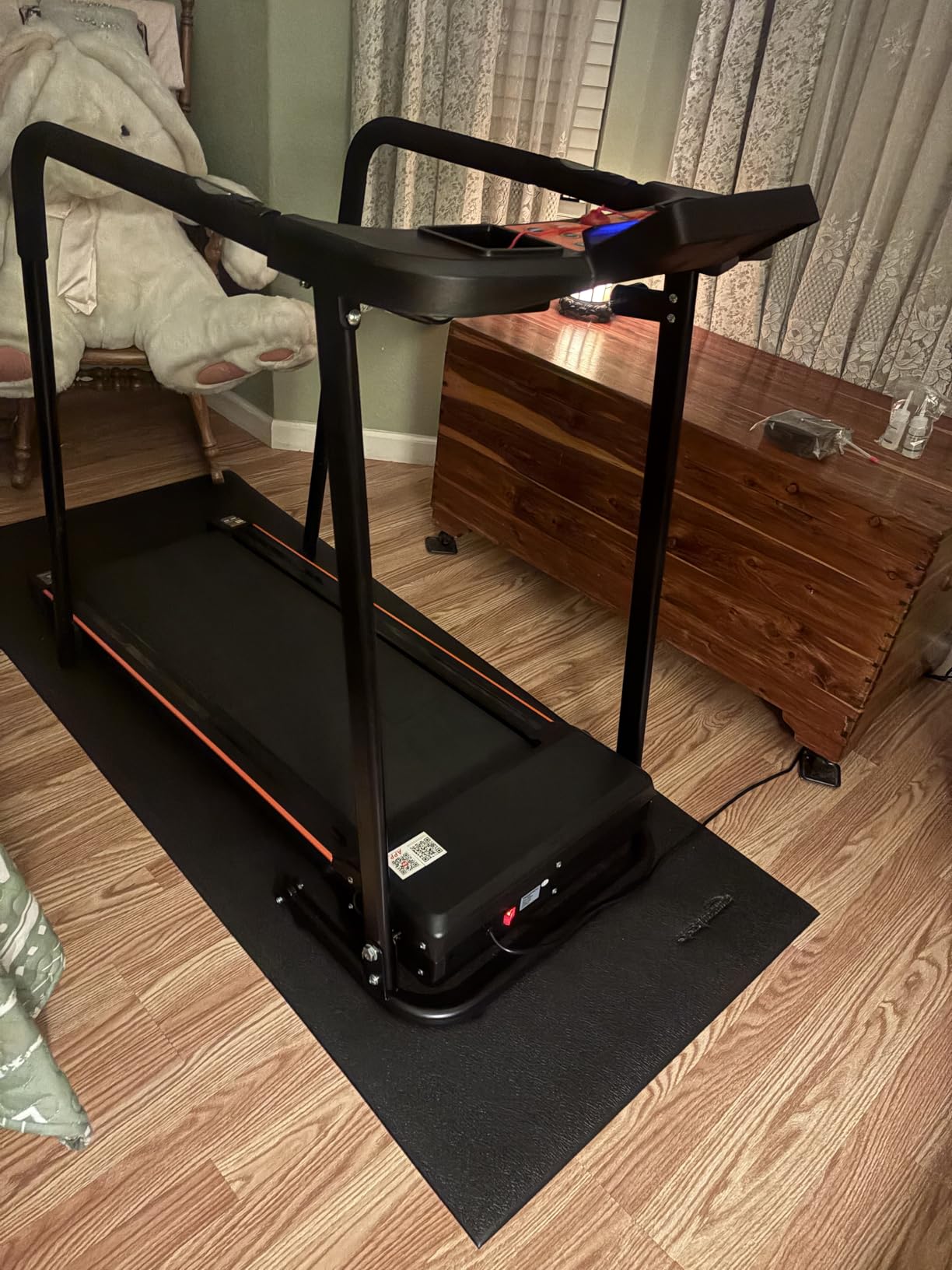 FYC Walking Treadmills for Home, Extended Handrails for Recovery Fitness, Portable Foldable Treadmill for Seniors with Optional APP Control, 300 LBS Capacity customer photo 2