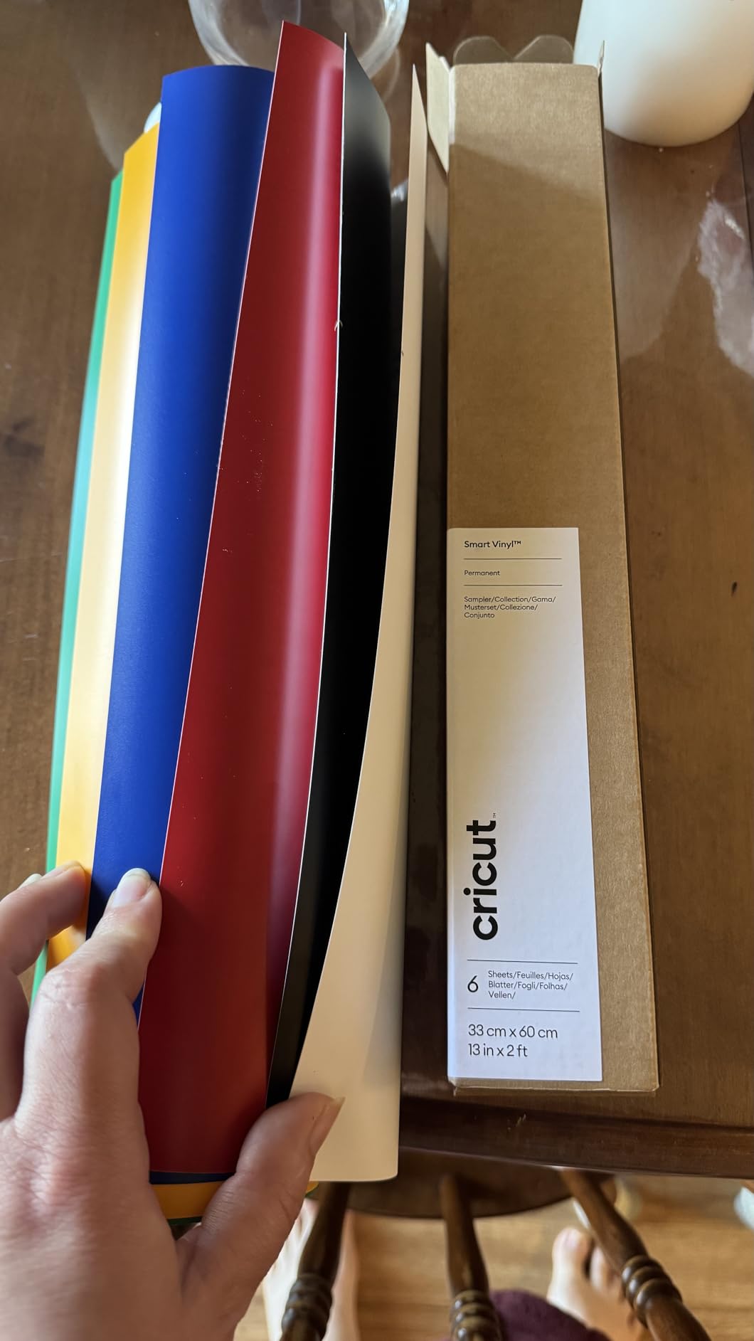 Cricut Smart Permanent Vinyl, Sampler Pack (13in x 24in, 6 Sheets) customer photo 1