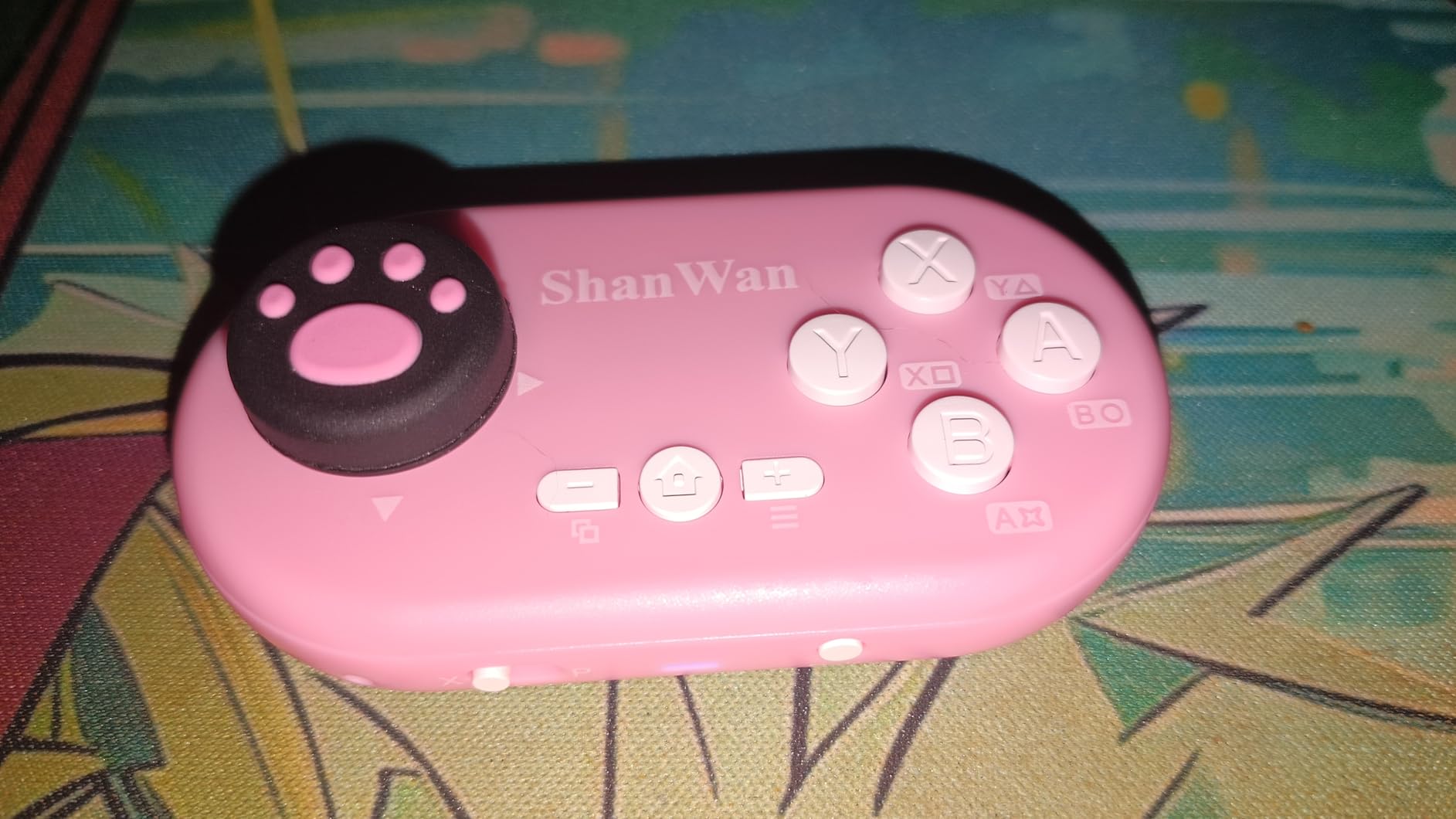 ShanWan Mini Bluetooth Gamepad, Gyro Motion Control, Custom Button Mapping, Keychain Size and Easy to Carry with Nintendo Switch, Switch 2, PC, PS4, Android, iOS customer photo 1