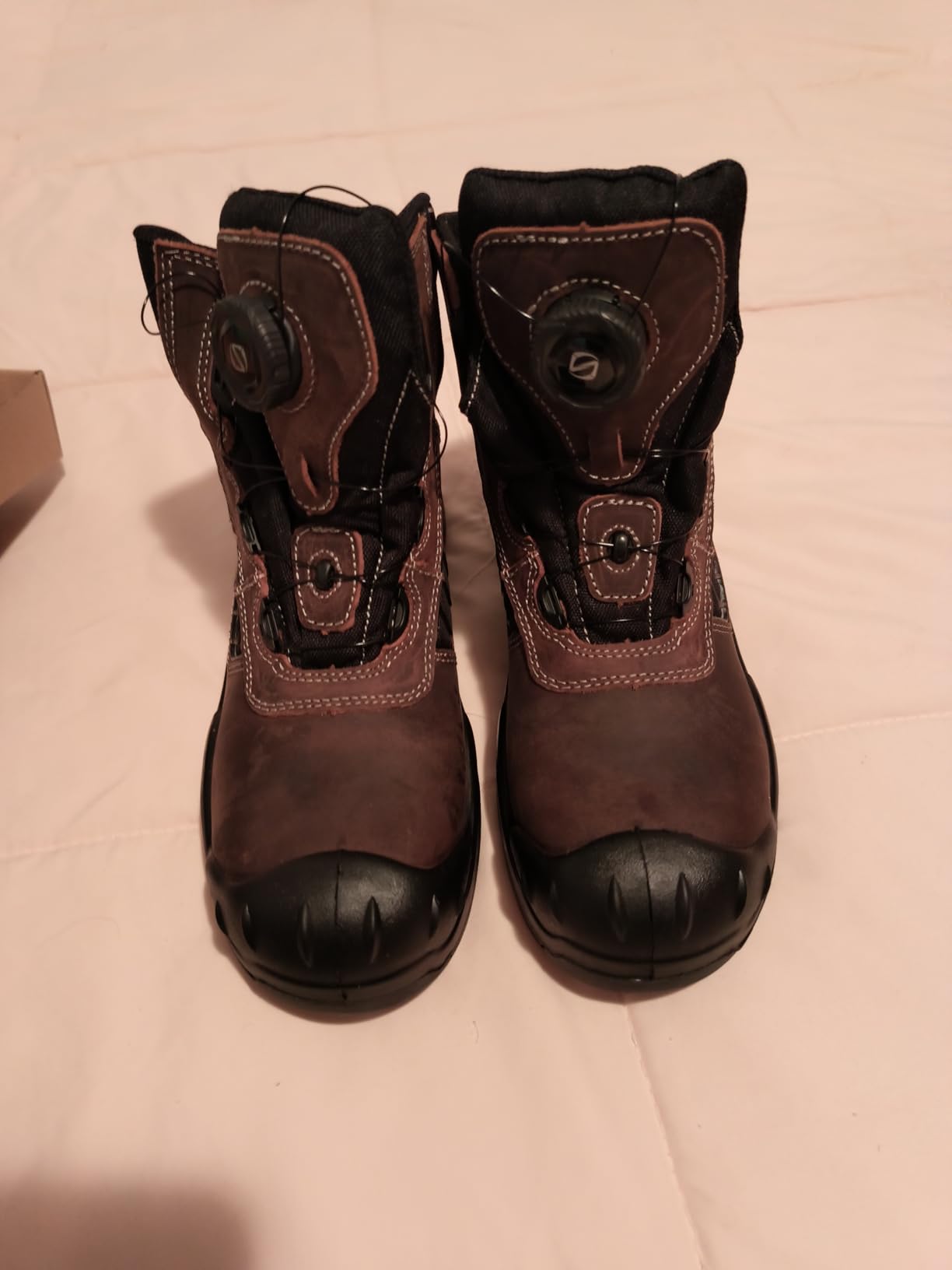 Composite Toe Work Boots for Men and Women – Exceeds Steel Toe Protection, Quick Fit System, Kevlar Puncture-Resistant Midsole, S3 HRO Certified, Heat-Resistant, Waterproof, Rubber Slip-Resistant Outsole, Safety Shoes for Industrial & Welding Use customer photo 1