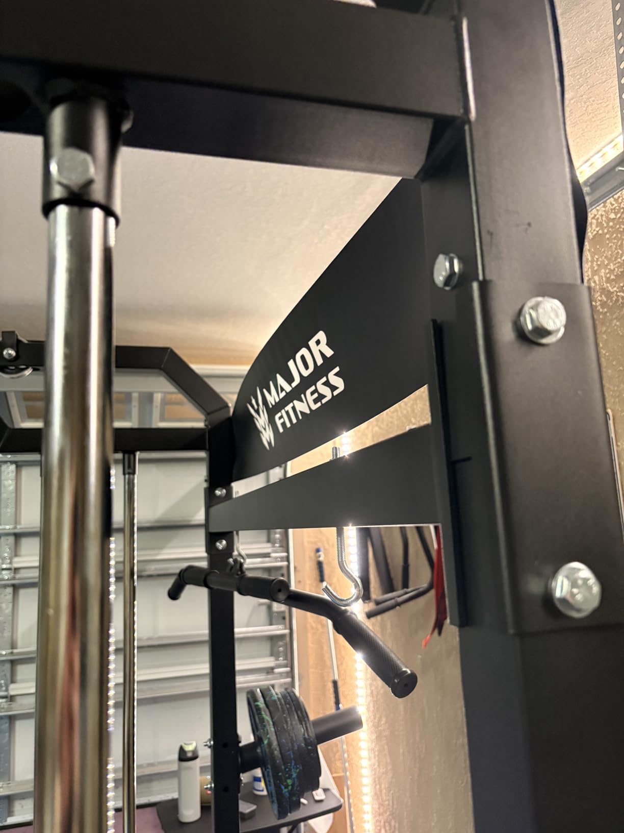 Major Fitness Drone2 Advanced Training Smith Machine – All-in-One Home Gym Squat Rack with Aluminum Pulley Set, Weight Bar, Dual LAT Pull-Down Systems & Cable Crossover Machine for Full-Body Workouts customer photo 2