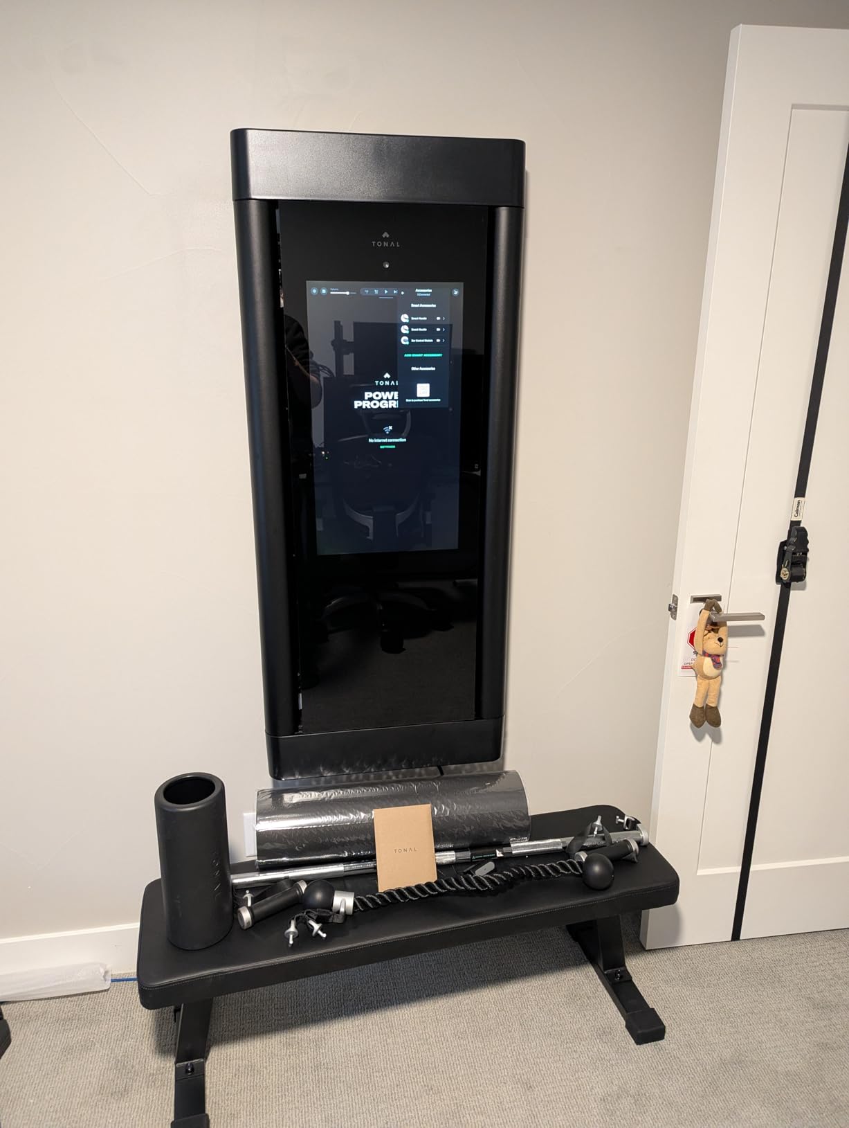 Tonal 2 Smart Home Gym System: AI-Powered Strength Training & Smart Cable Machine with Wall-Mounted Design, 250 lbs Adaptive Resistance, Expert Coaching, Accessory Bundle, & Pro Installation Included customer photo 1
