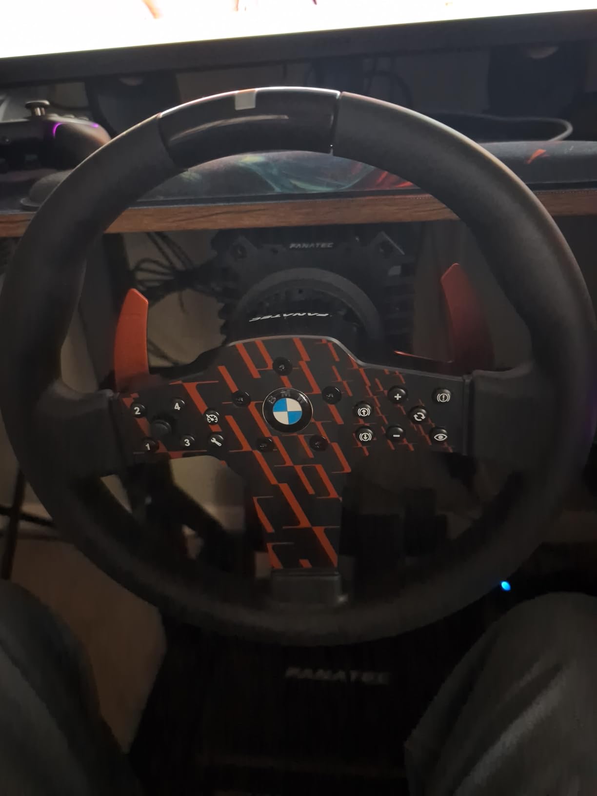 FANATEC Sim Racing CSL Steering Wheel BMW – Rubberized Grip, LED Display, RevStripe, Metal Shifter Paddles – PC, PS5, PS4 customer photo 2