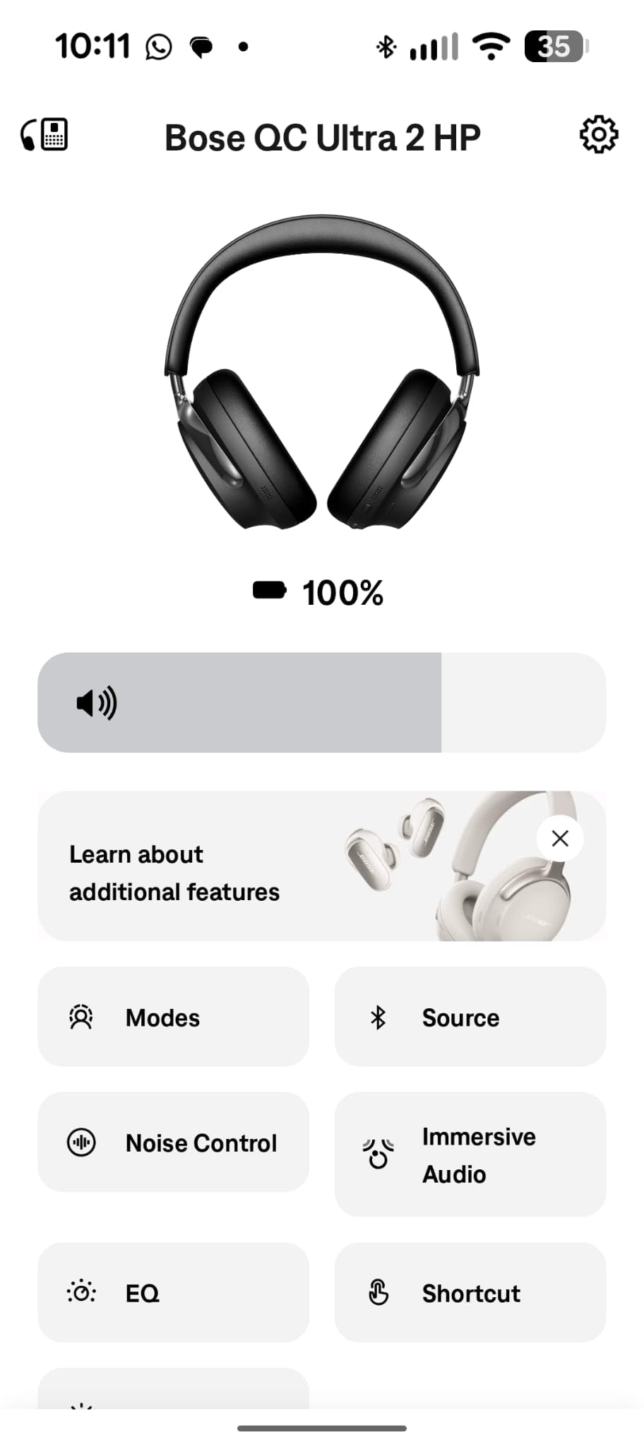 Bose QuietComfort Ultra Bluetooth Headphones (2nd Gen), Wireless Headphones with Spatial Audio, Over Ear Noise Cancelling with Mic, Up to 30 Hours of Play time, White Smoke customer photo 1