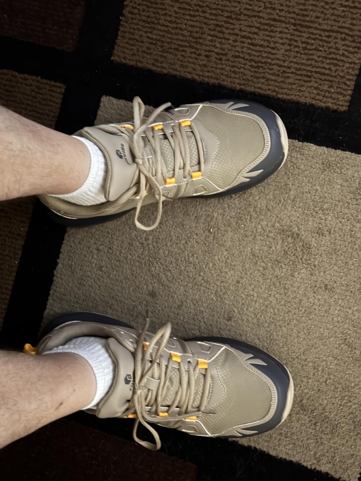 FitVille Men’s Extra Wide Hiking Shoes Trail Trekking Sneakers customer photo 1