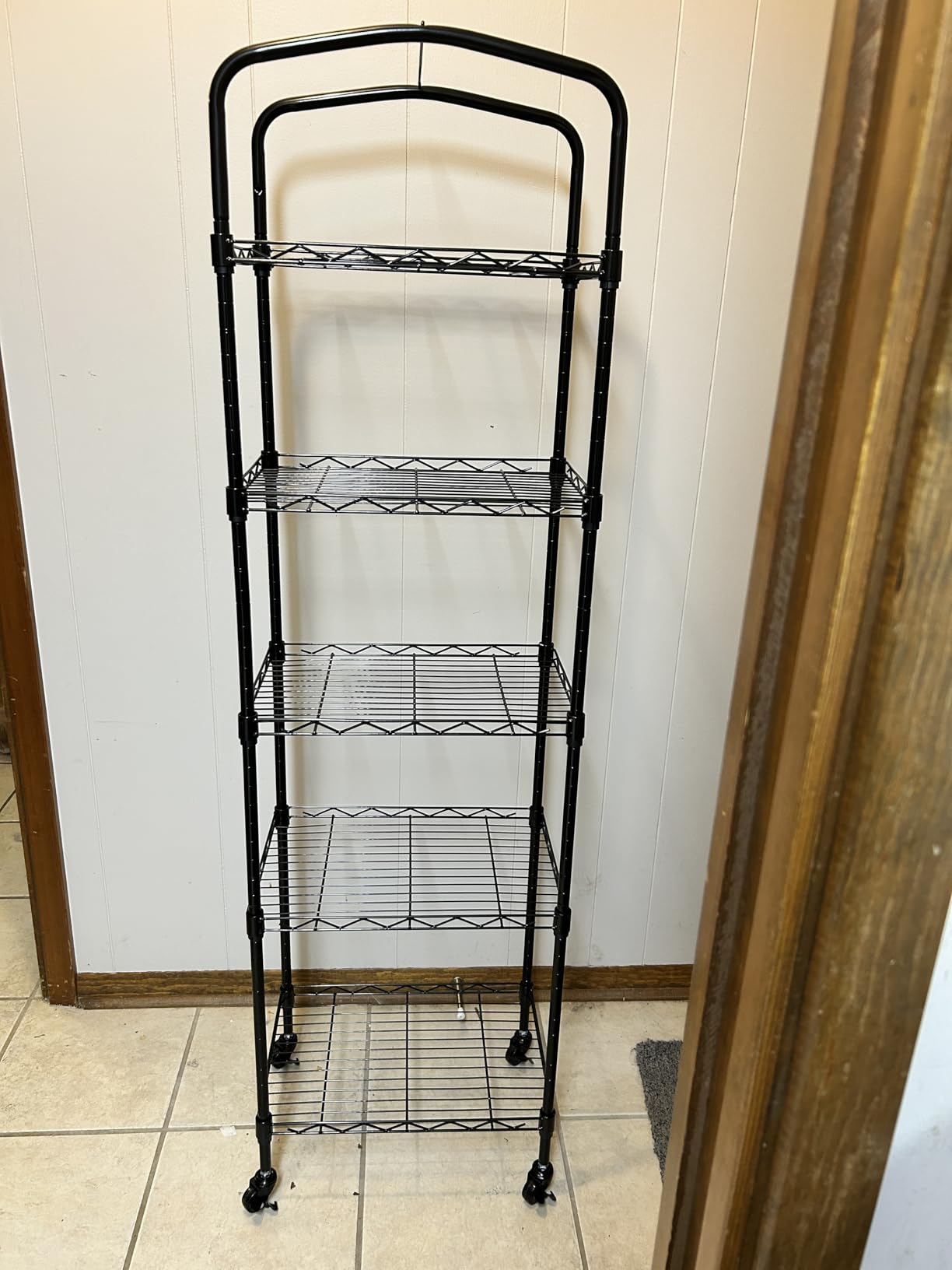 5-Tier Greenhouse with Grow Light, Shelf Height Adjustable Metal Shelf customer photo 1