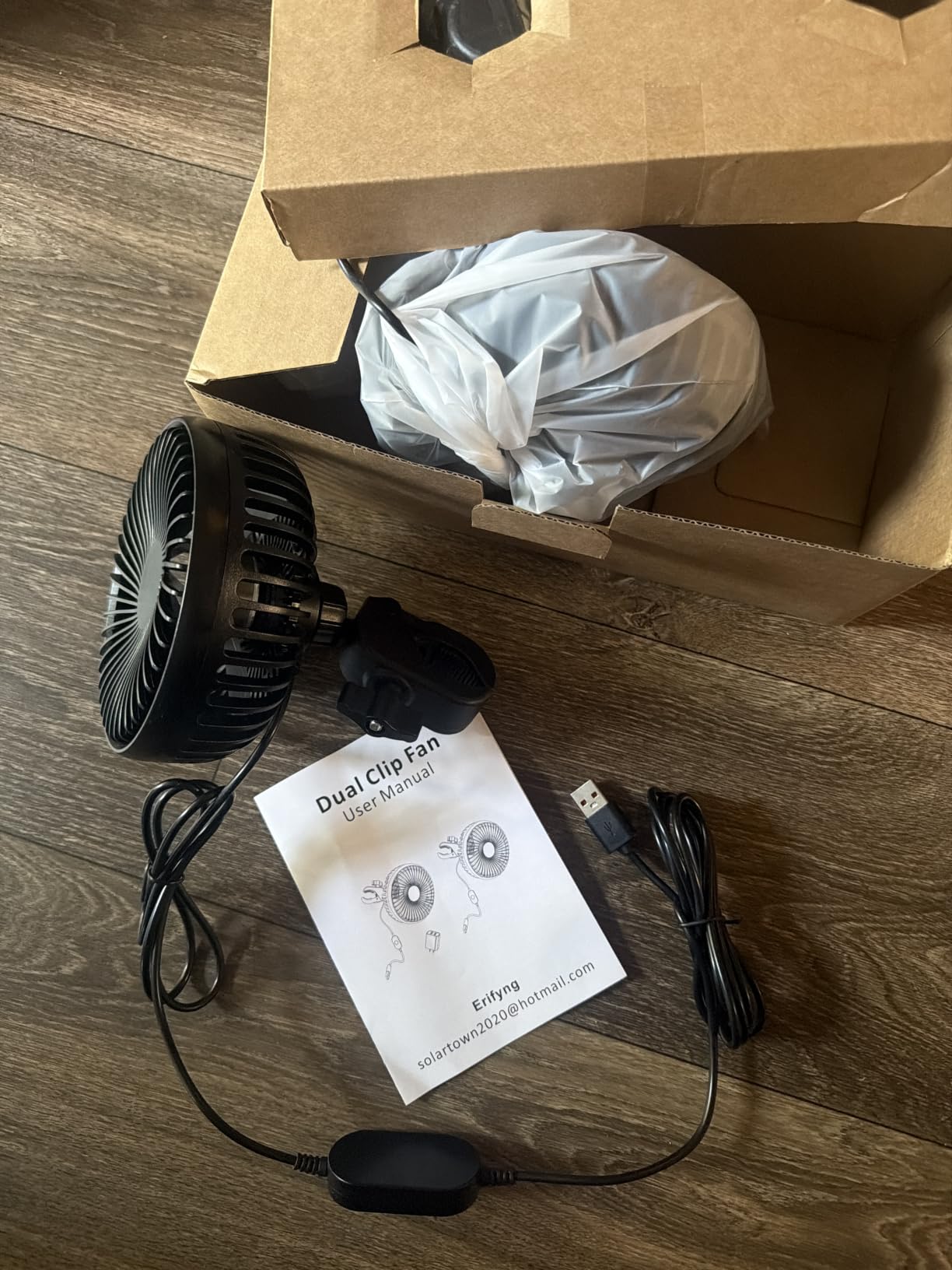 Grow Tent Fan, 5in Two Fans for Greenhouse Plant All Direction Ventilation Circulation Instead of Oscillating, Can Work with Timer and Thermostat, 3 Speeds IP54 Waterproof 8ft Cord Power Adapter customer photo 1