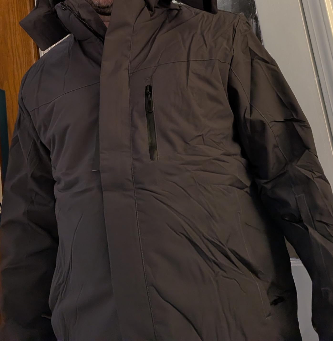 Mens Winter Snow Jacket Waterproof Ski Jackets Snowboard Rain Warm Coat Insulated Hood Fleece Lined customer photo 2