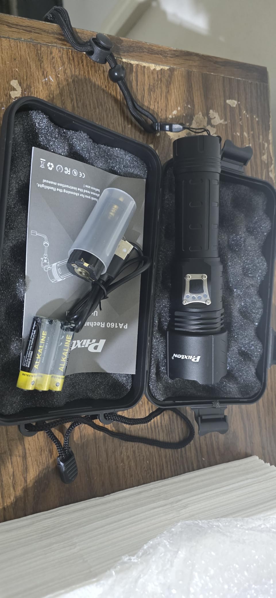 Super Bright Flashlight High Lumens 100000 Rechargeable, Powerful Strong 50W LED, Long Lasting 15 Hours, Quick USB C Charge, Improved Single Click Design 3-Mode, LCD Display & Output, for Hiking Home customer photo 1