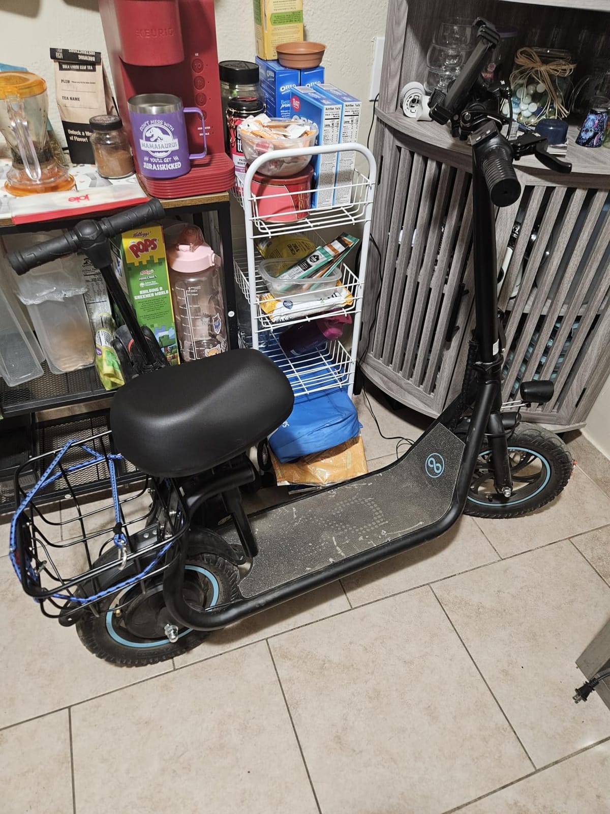 AWWSCOOTER Electric Scooter with Seat & Basket for Adults 20Mile Range customer photo 2