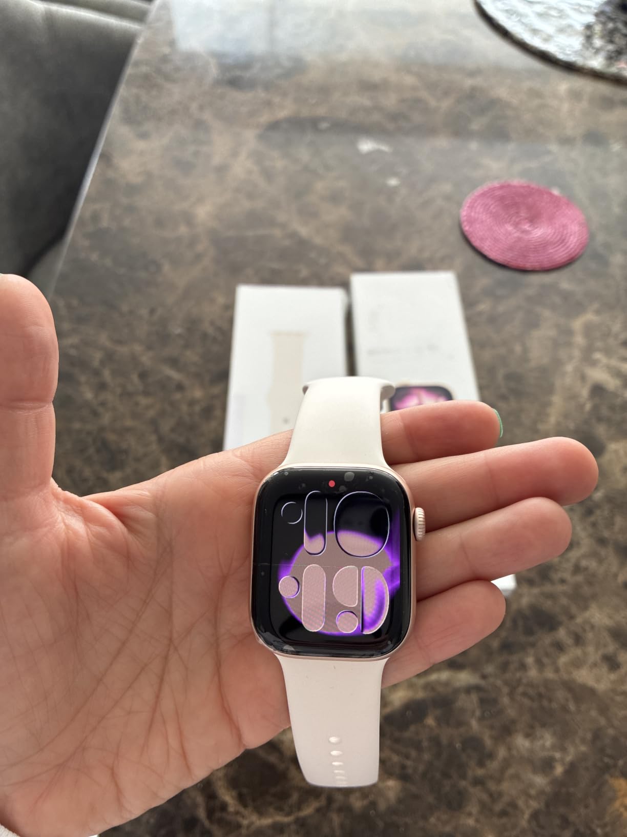 Apple Watch Series 11 [GPS 42mm] Smartwatch with Silver Aluminum Case with Purple Fog Sport Band - S/M. Sleep Score, Fitness Tracker, Health Monitoring, Always-On Display, Water Resistant customer photo 1