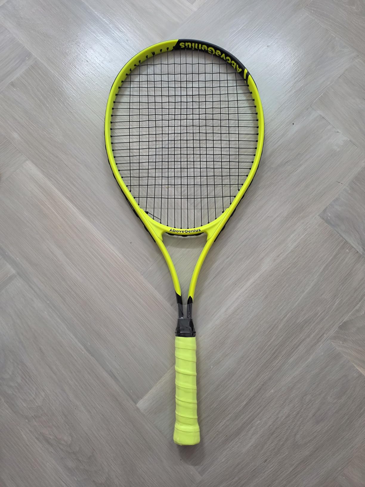 AboveGenius Neon Tennis Rackets 2 Pack for Adults- 27