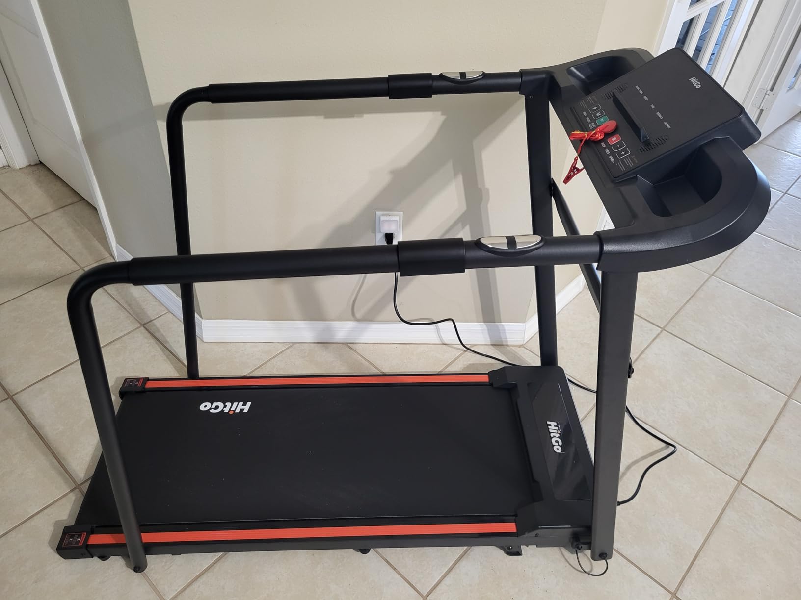 HitGo Treadmill for Seniors with Long Handrails, 43.3