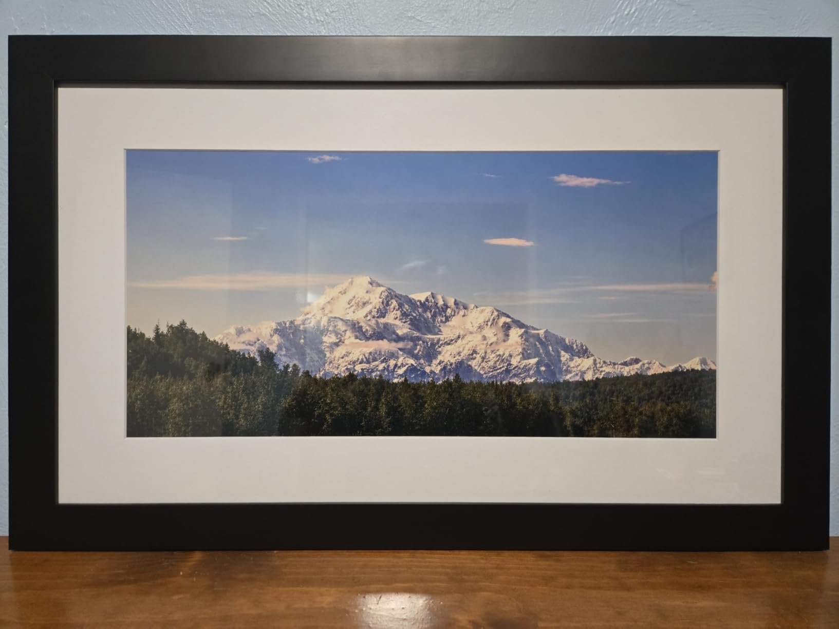 Frame Amo 40x60 Oversized Black Poster Frame, A0 and 36x48 Mats, Wood customer photo 1